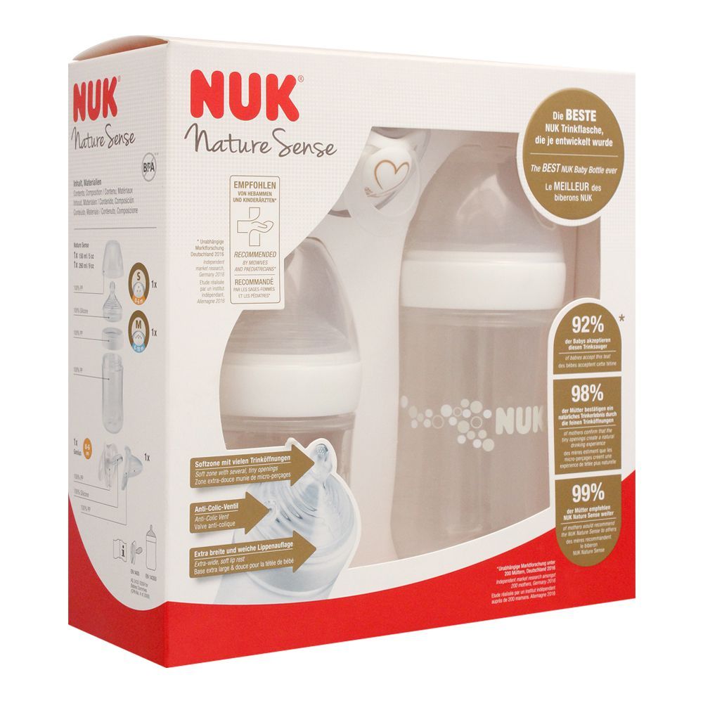 Buy Nuk Nature Sense Start Feeding Bottle Set White 10225146 Online