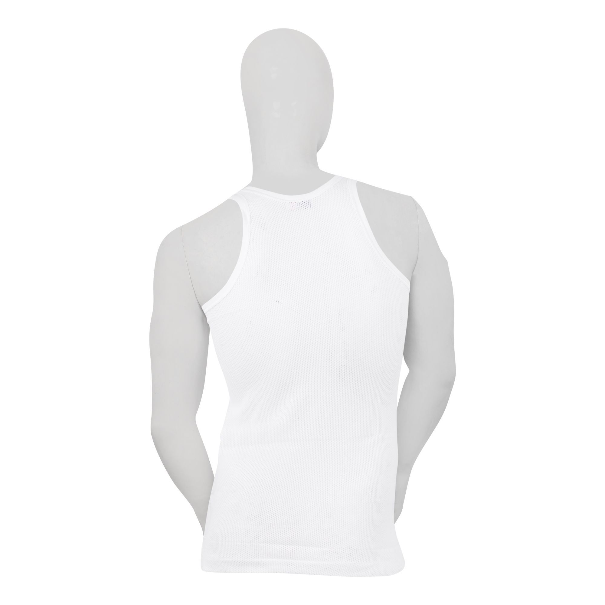 Lily Luxury Net Vest For Men, Sandoo, White