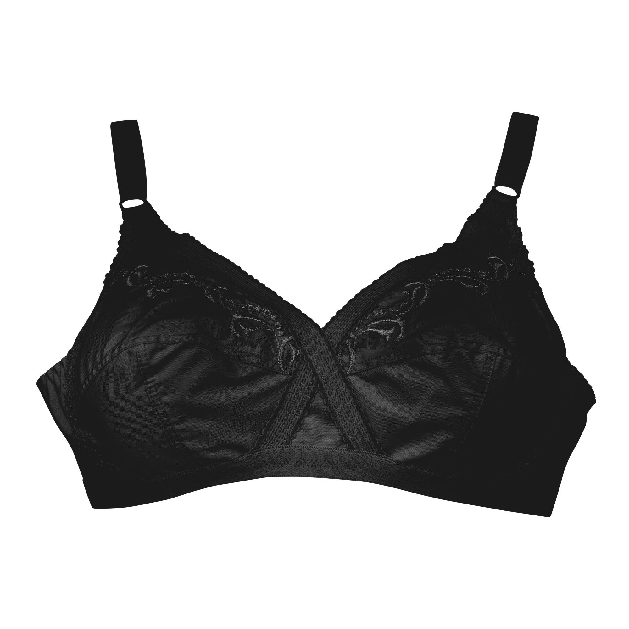 Purchase IFG X-Over Cotton Bra, Black Online at Best Price in