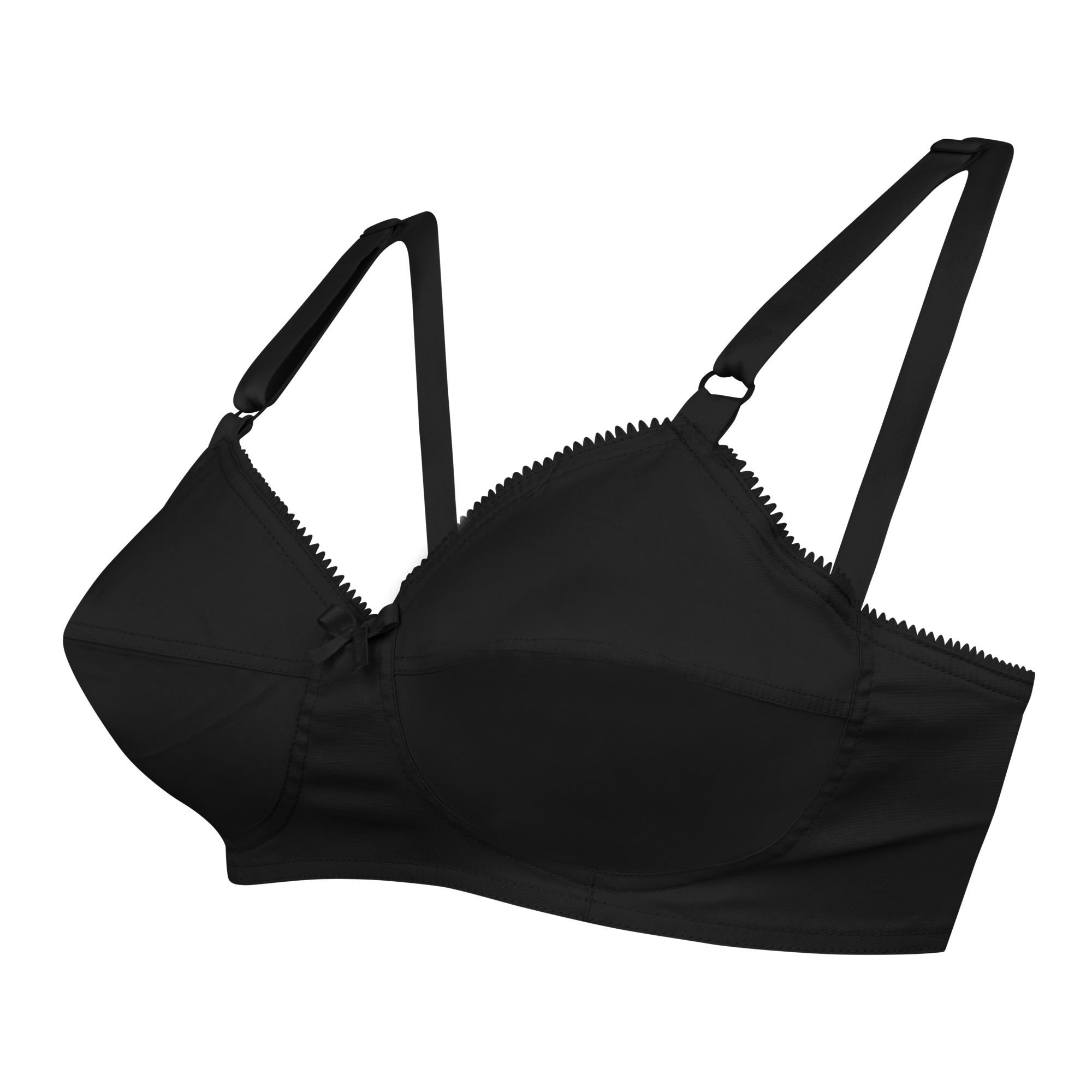 Buy IFG Classic Deluxe Soft Bra, Black Online at Best Price in