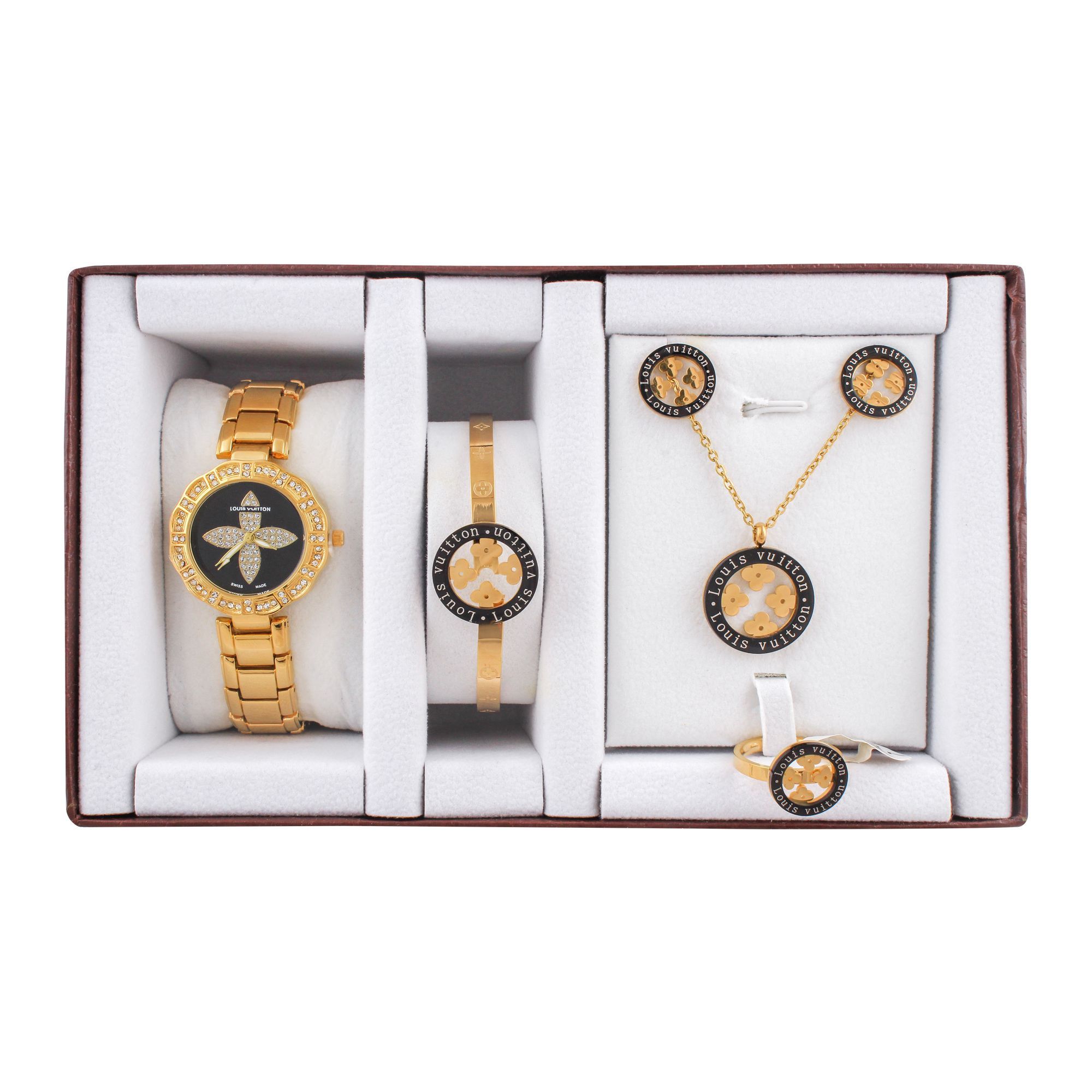 Purchase LV Style Girls Watch & Jewellery Gift Set, NS-0155 Online at Special Price in Pakistan ...