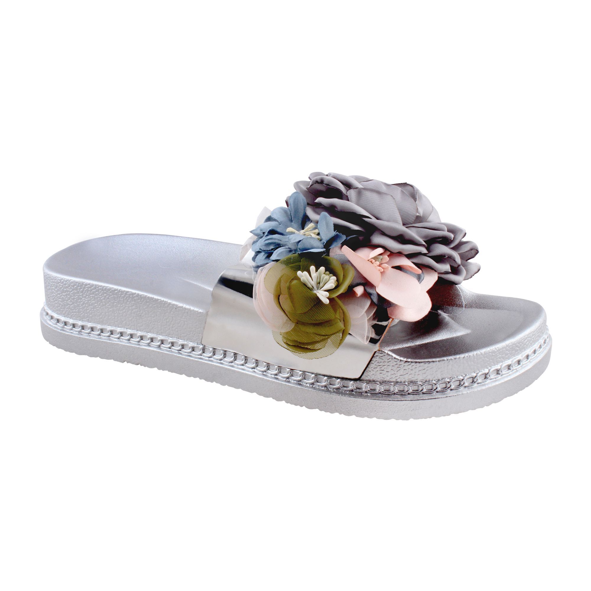 Purchase Women's Slippers A-5, Silver Online at Best Price in Pakistan ...