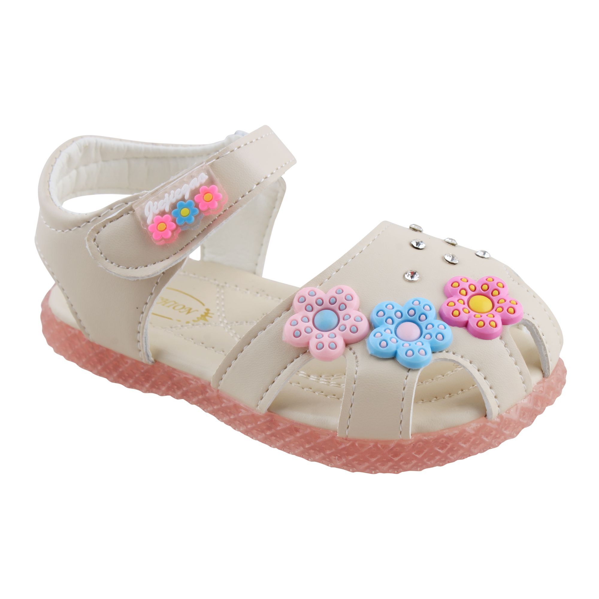 Buy Kids Sandals, For Girls, 18-1A, Beige Online at Special Price in ...