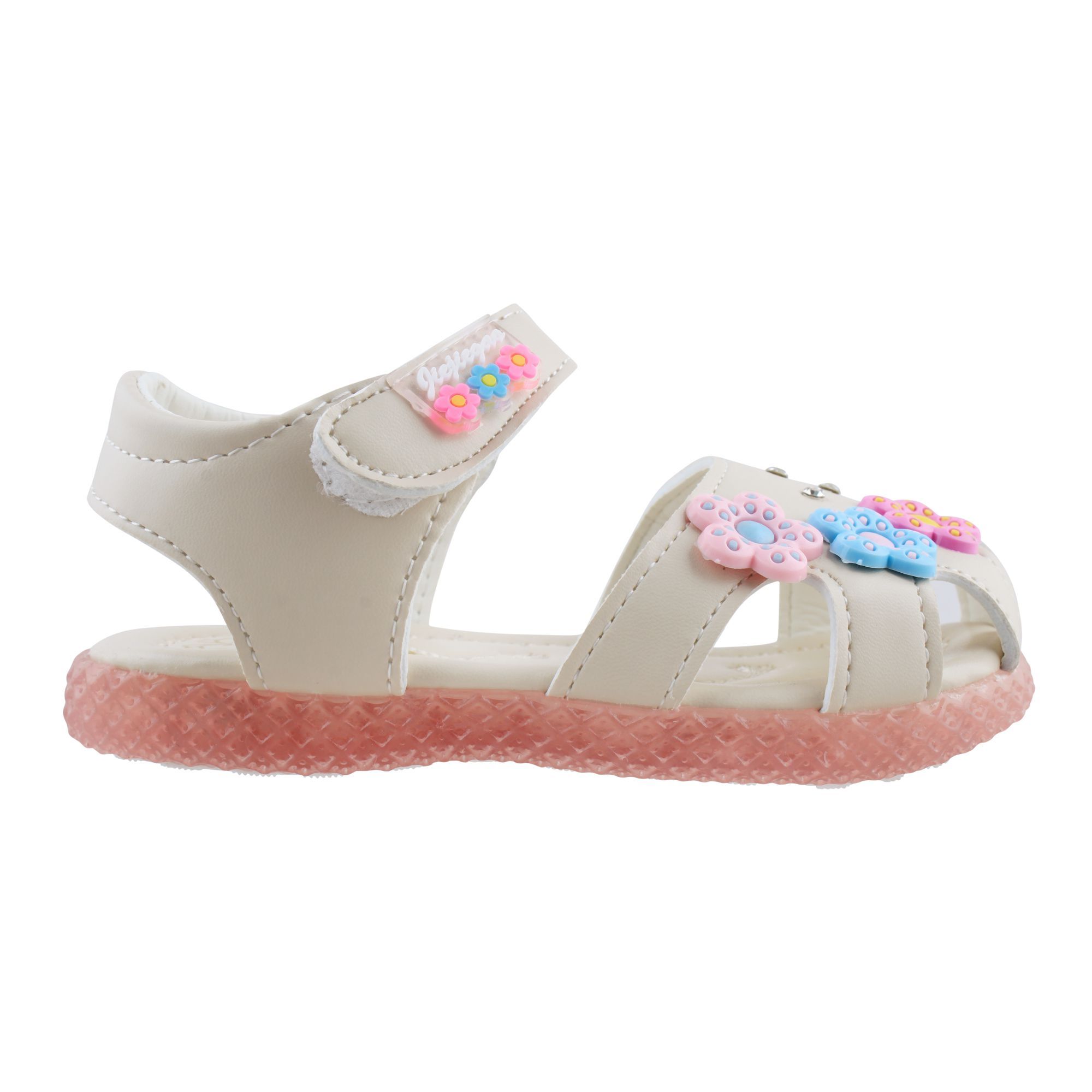 Buy Kids Sandals, For Girls, 18-1A, Beige Online at Special Price in ...
