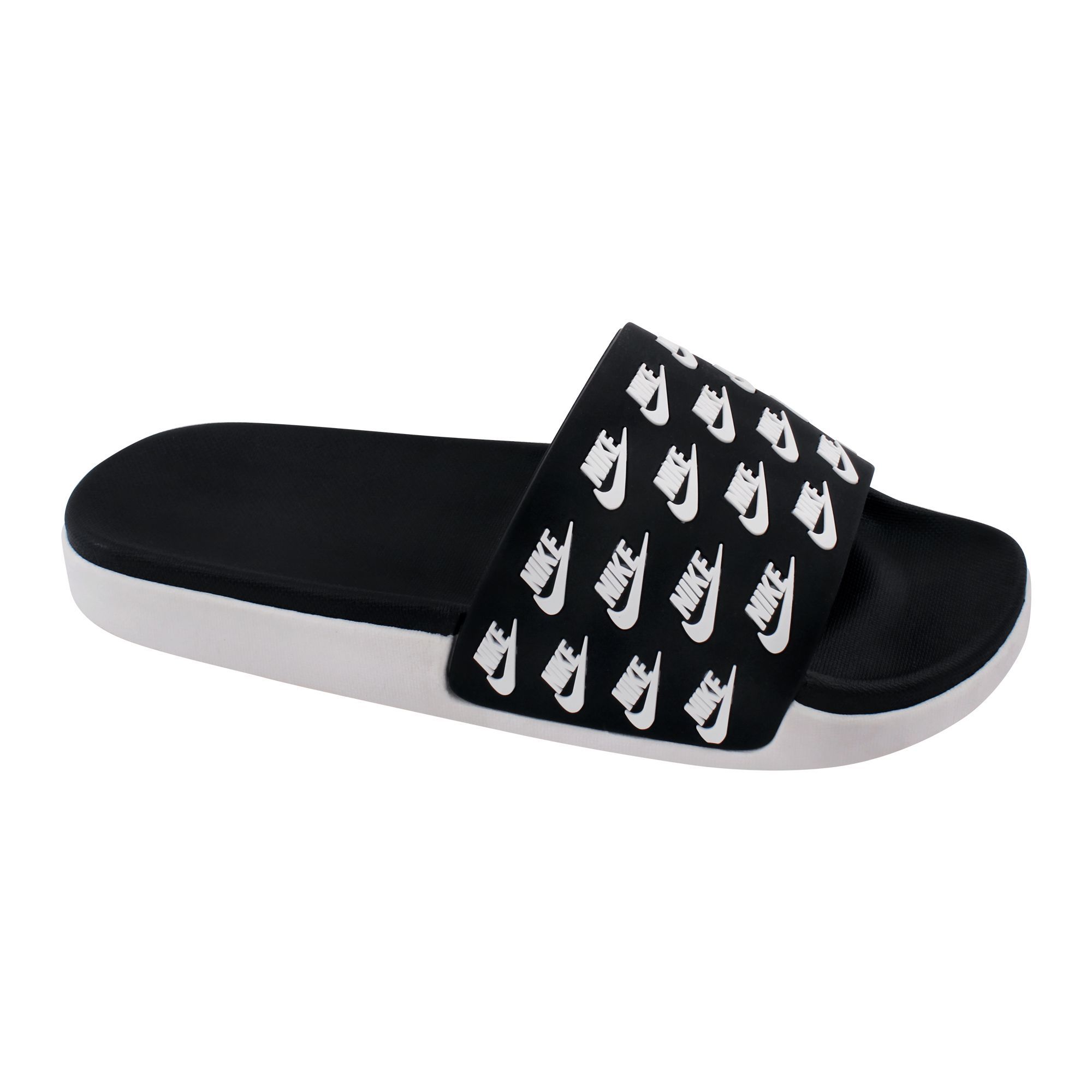 Order Men Slippers, D-8, Black/White Online at Special Price in ...