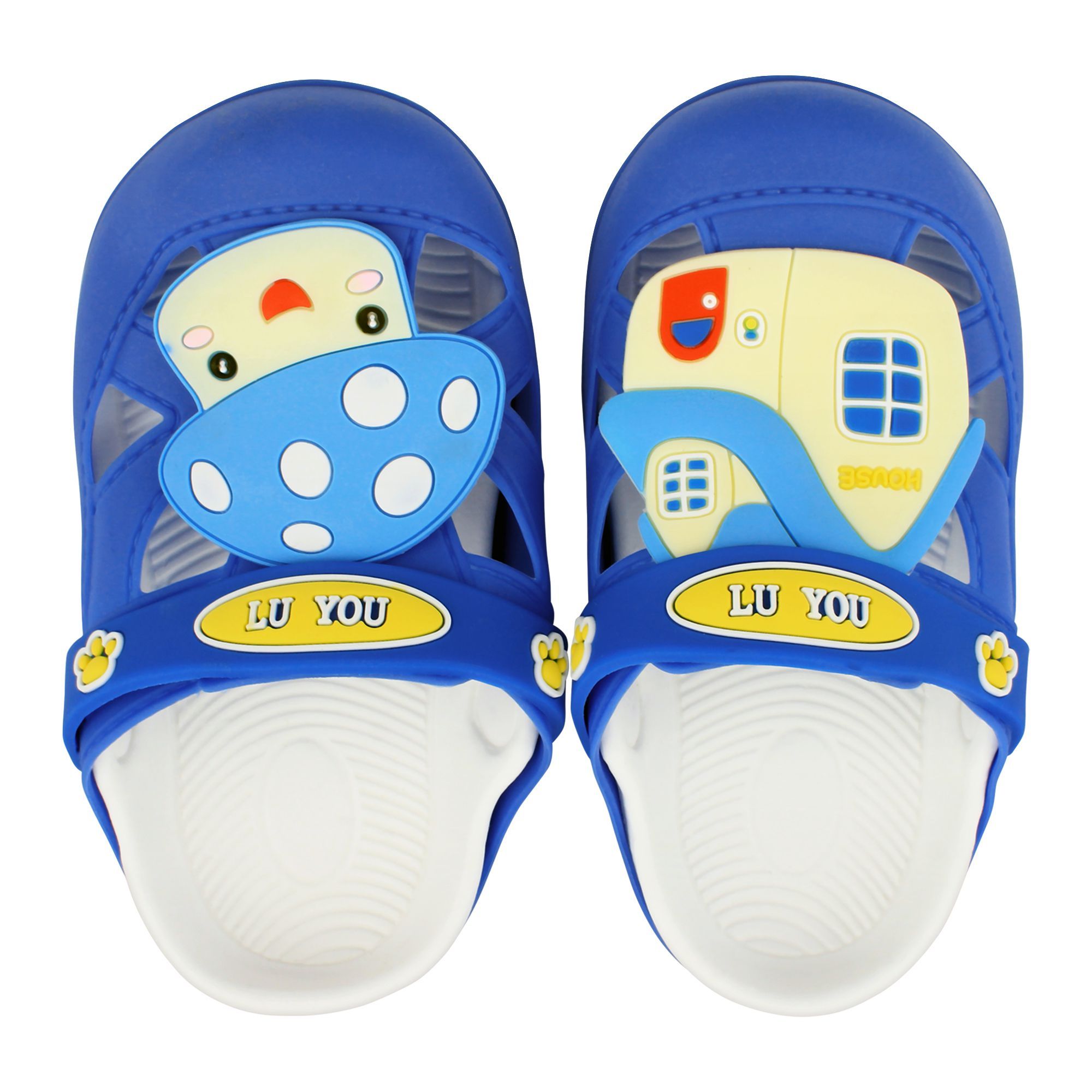 Buy Baby Crocs Kids Sandals, F-3, Blue 