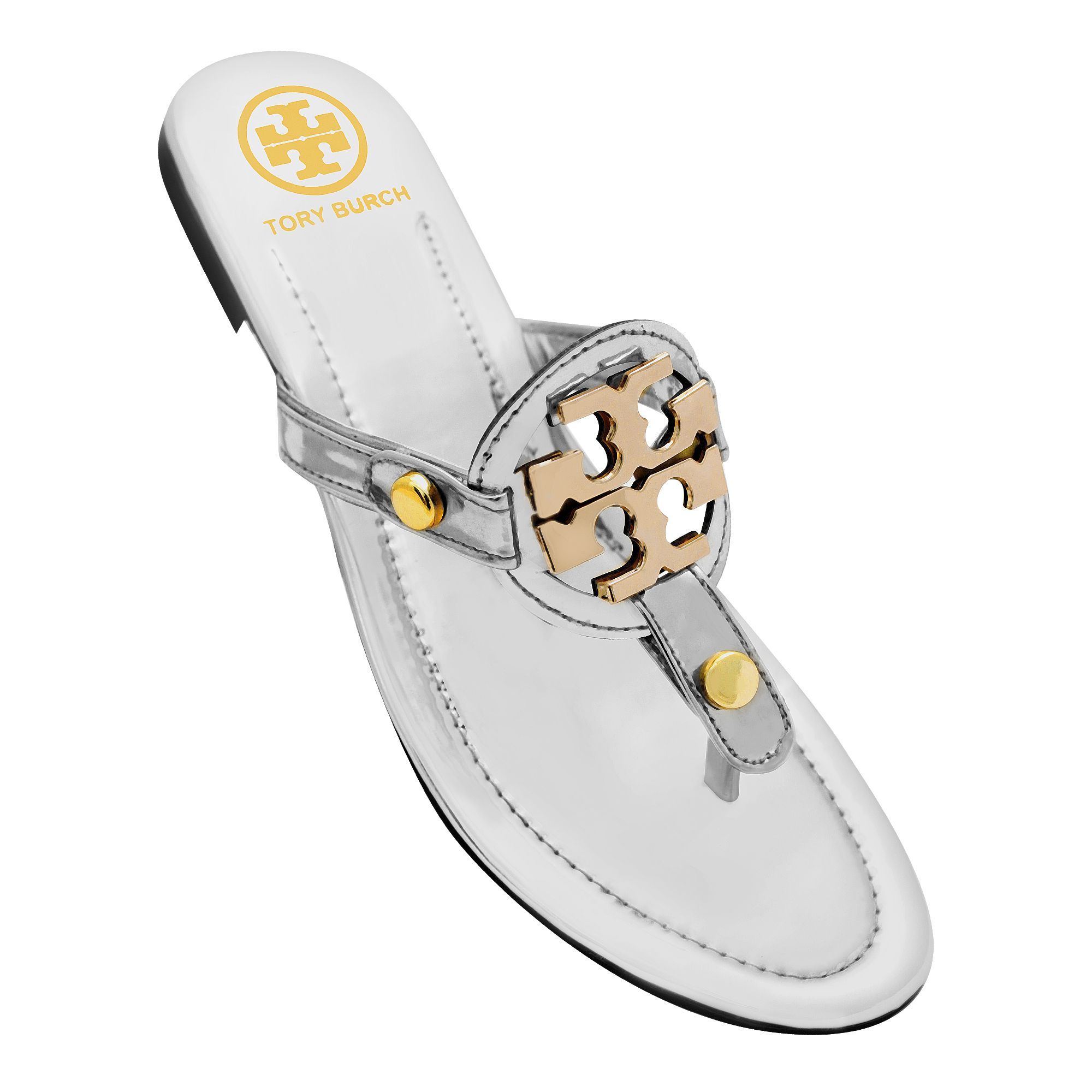 Purchase Tory Burch Style Women's Slippers, Silver Online at Best Price in  Pakistan 