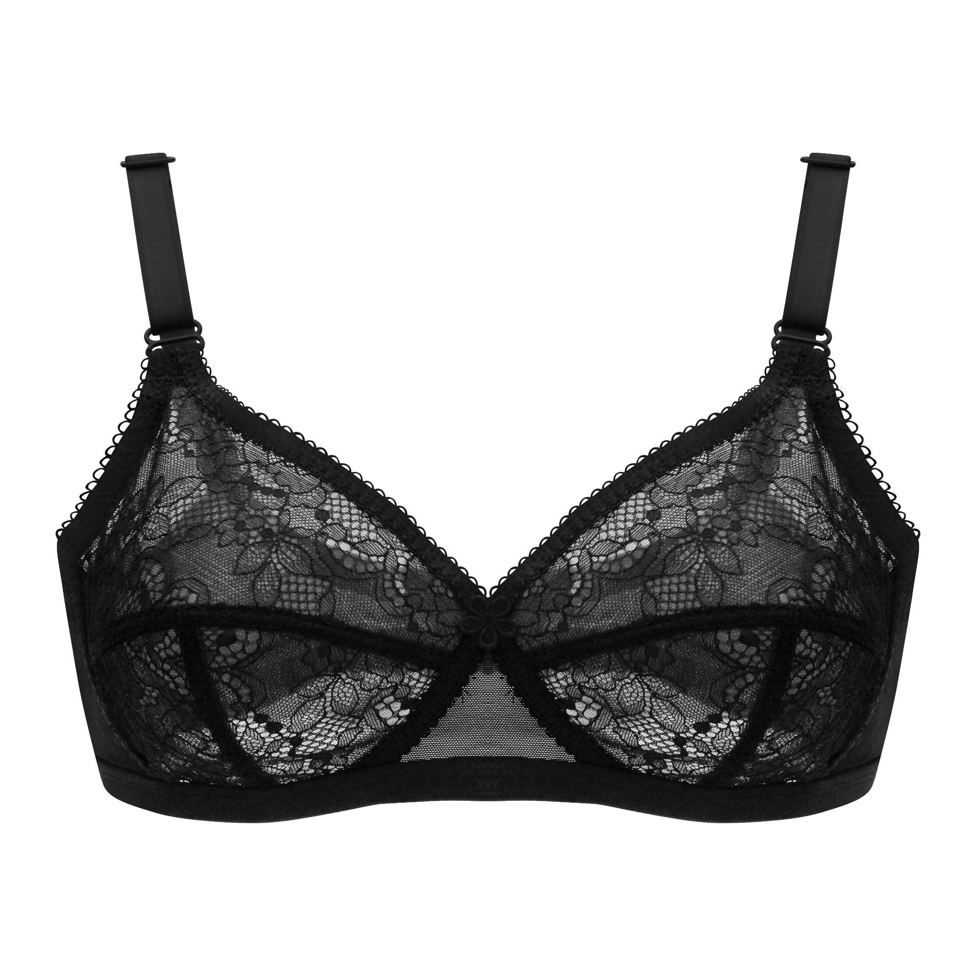 Order BeBelle X-Over Lace Cup/Cross Bra, Black Online at Best Price in ...