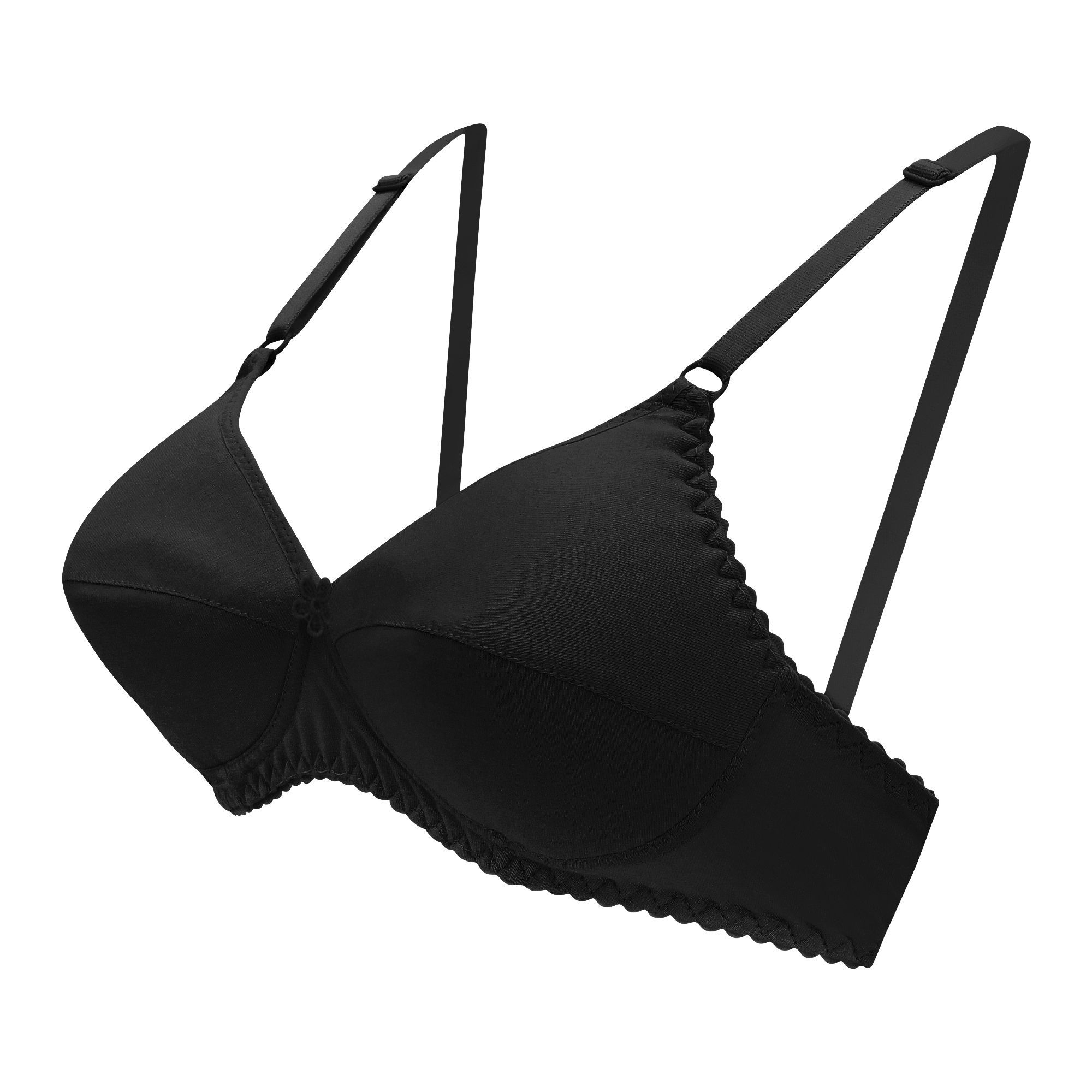 Order BeBelle Softouch-P Cotton Spandex Fabric Bra, Black Online at Special  Price in Pakistan 