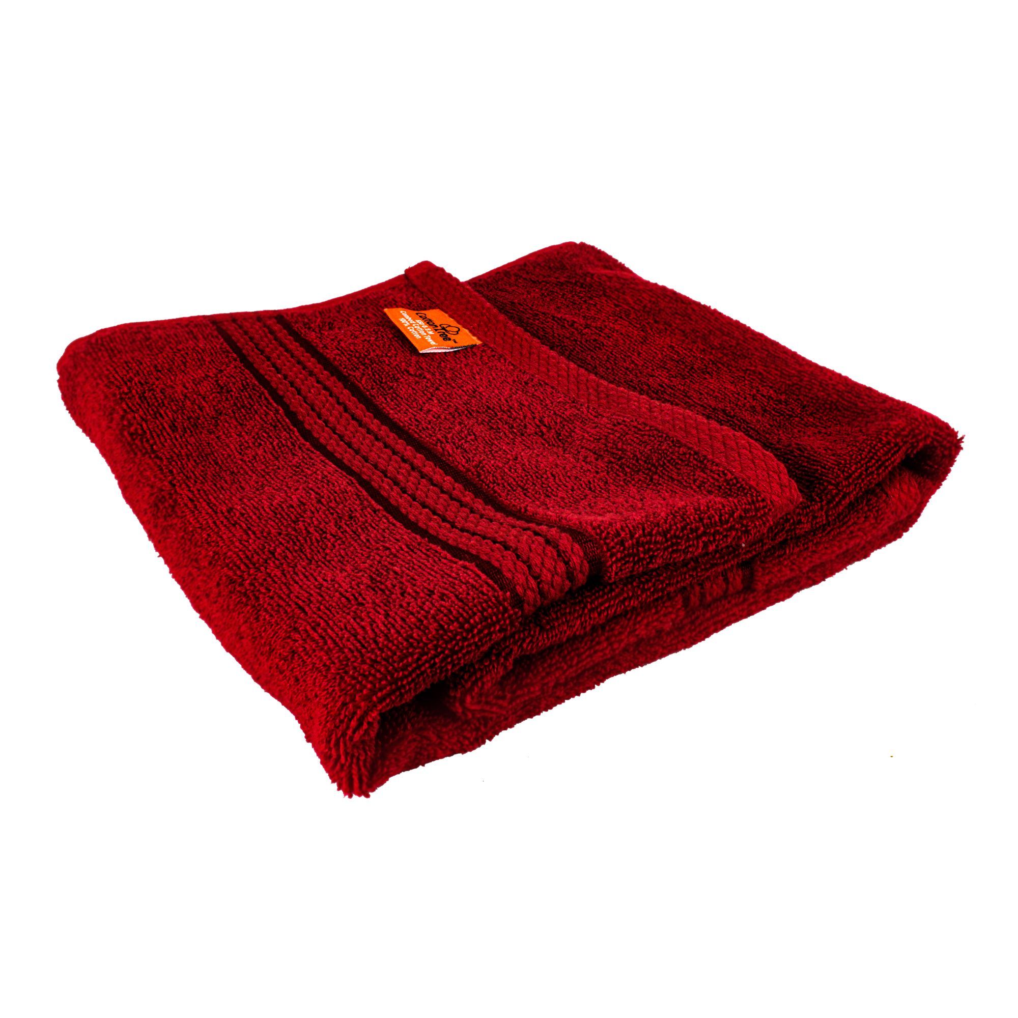 Purchase Cotton Tree Combed Cotton Hand Towel, 50x100, Maroon Online at ...