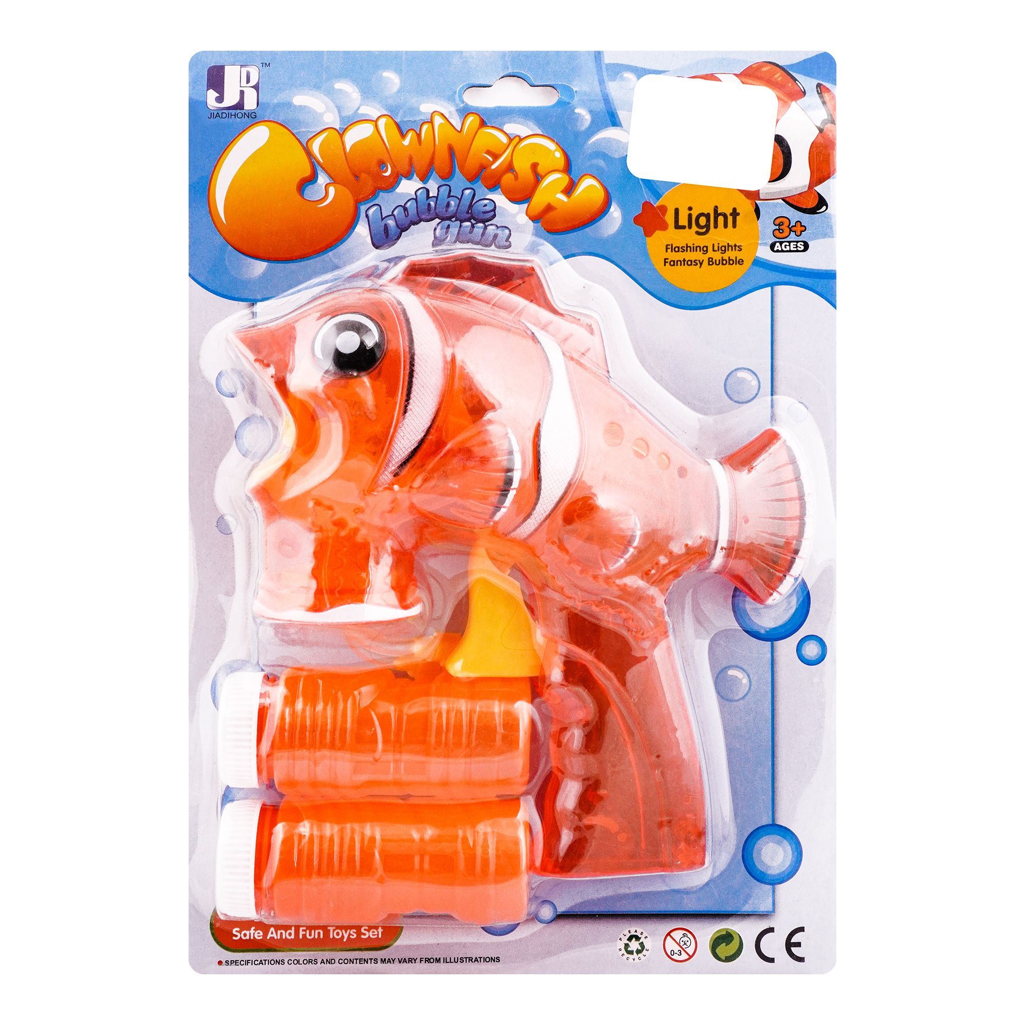Fish bubble gun toy with four light and music - Focusgood
