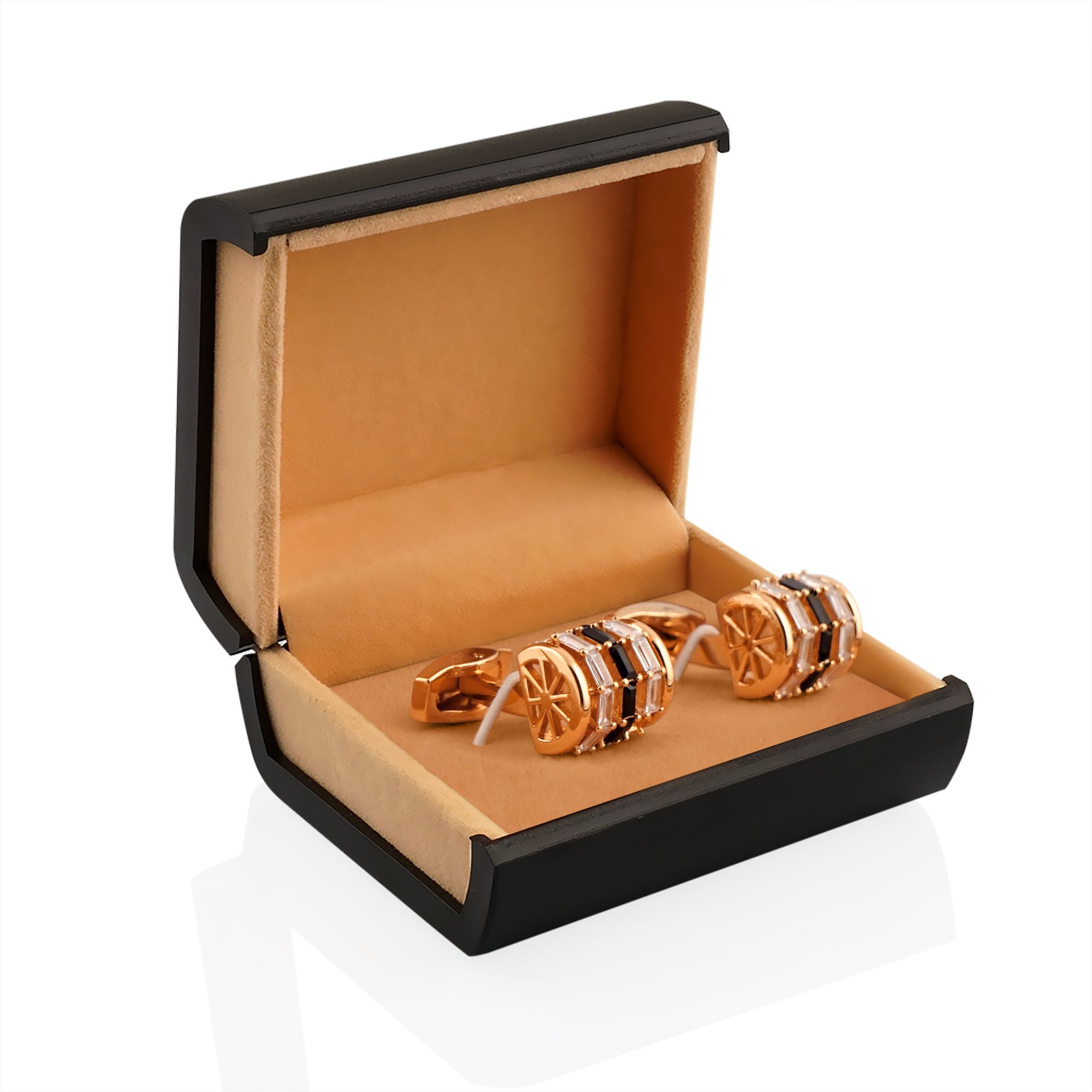 Purchase Cufflinks For Men, Rose Gold, CZ-3 Online at Best Price in ...