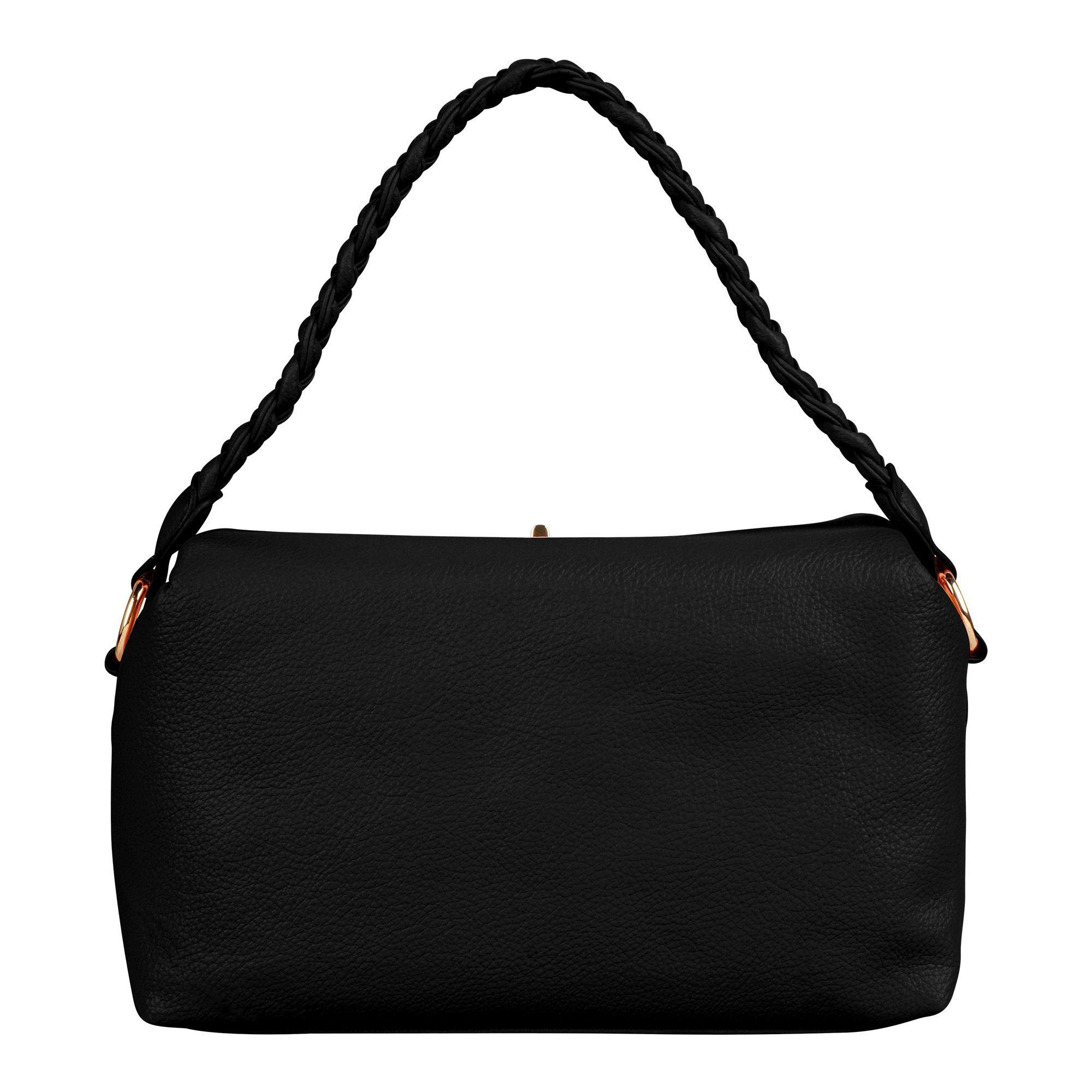 Baguette Hand Bag, Black, 8730