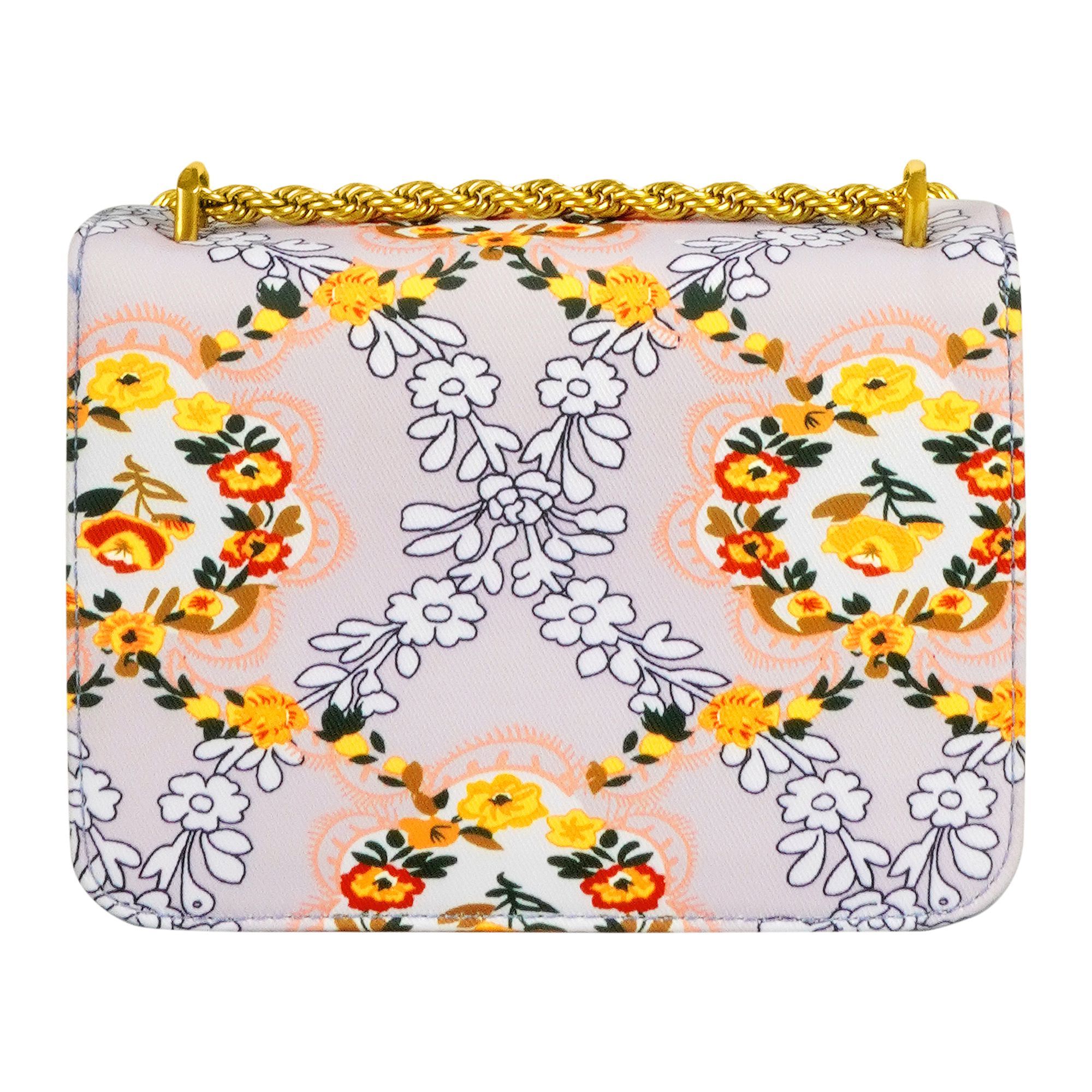 Order Clutch With Golden Chain, Floral Purple, TR908 Online at Special ...