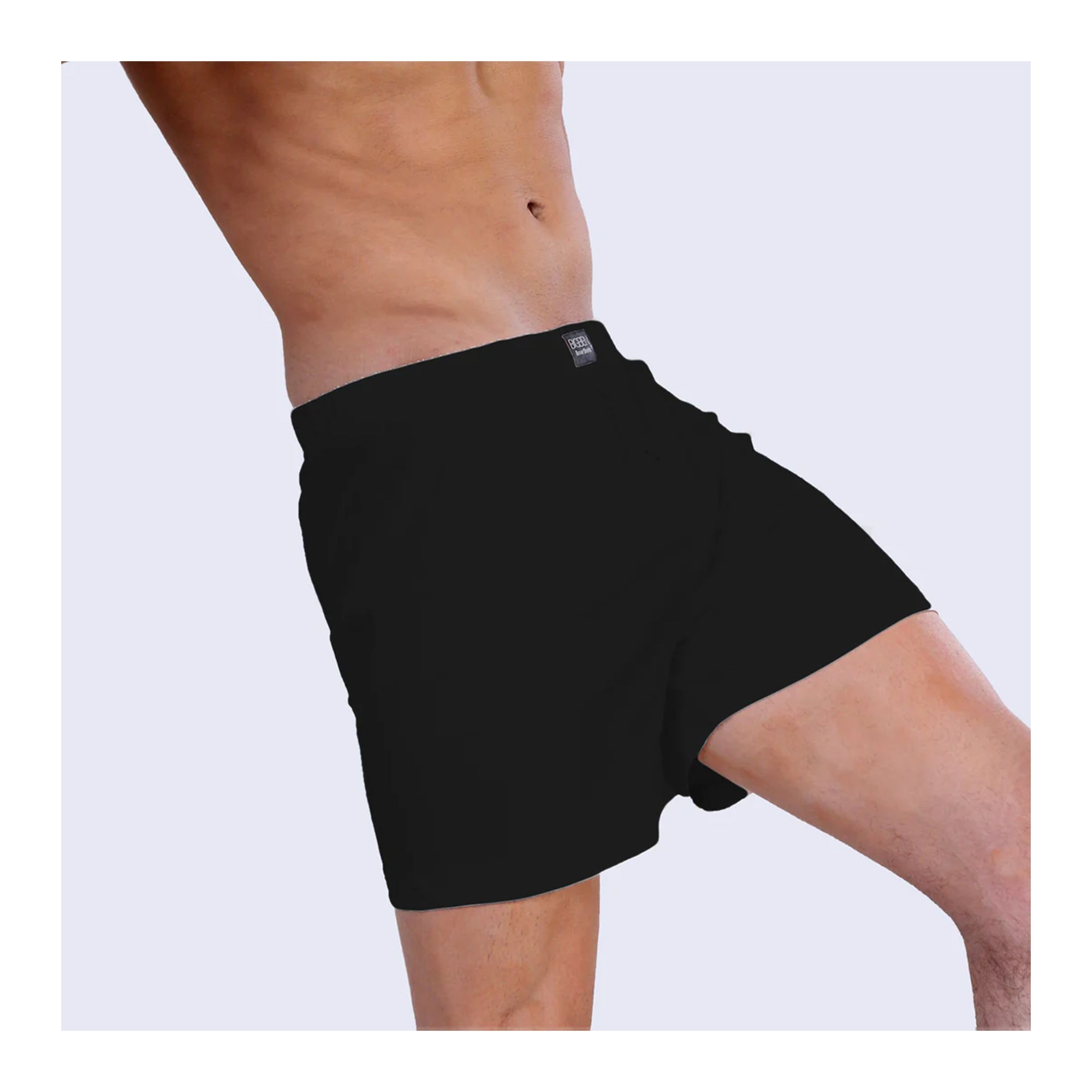 Purchase BigBen Loose Fit Boxer Shorts, Black Online at Best Price