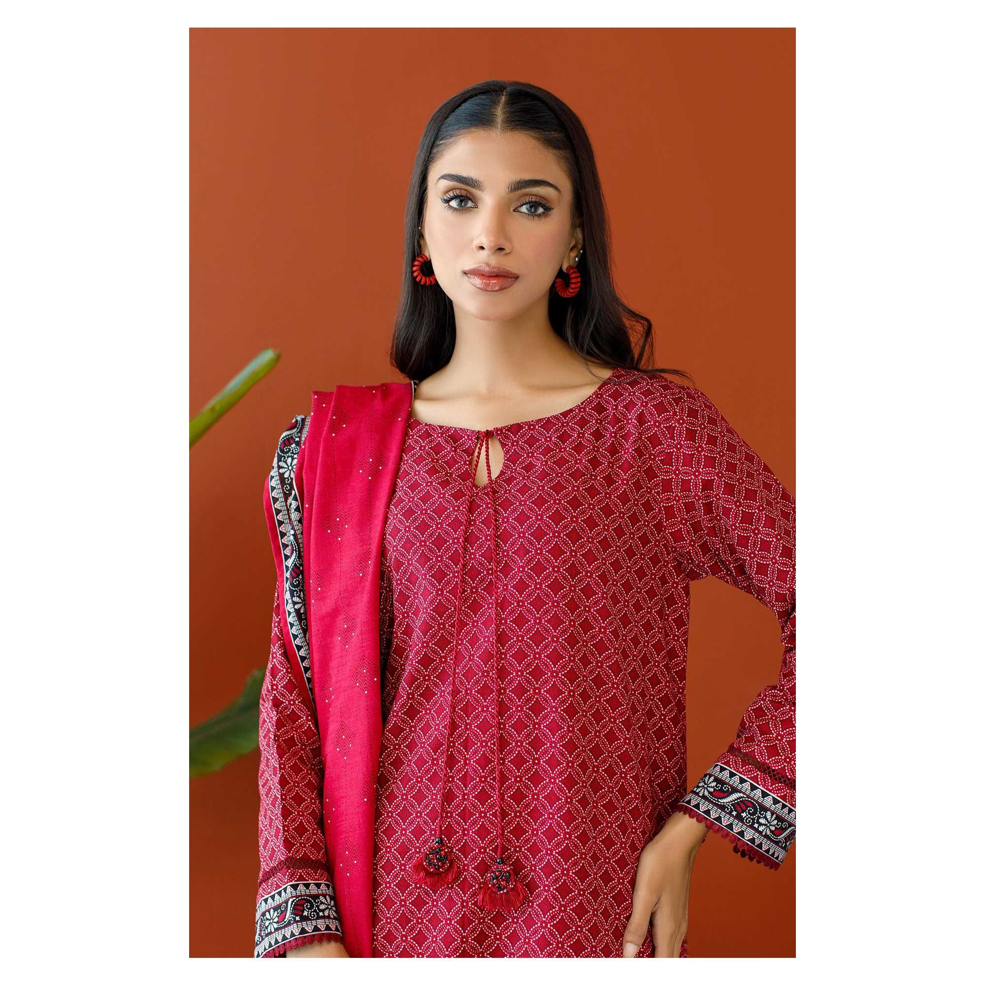 Order Orient Textile Unstitched 3 Piece Printed Khaddar Shirt, Khaddar ...