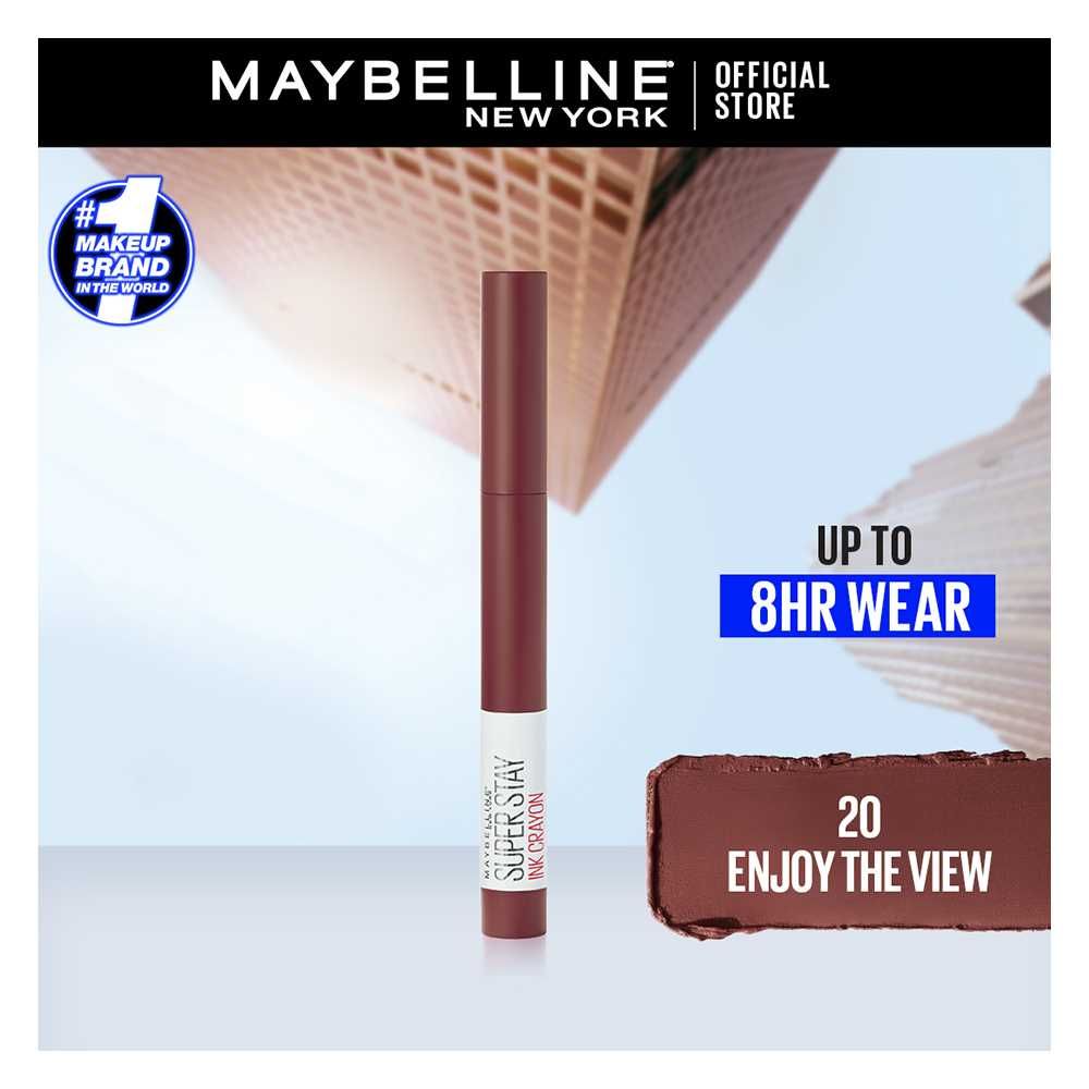 Maybelline New York Superstay Ink Crayon Lipstick, 20 Enjoy The View