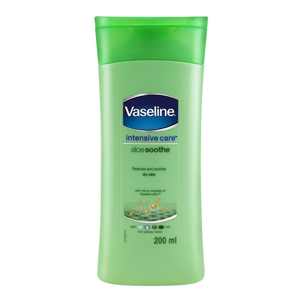 Vaseline Intensive Care Aloe Soothe Lotion 200ml (Imported)