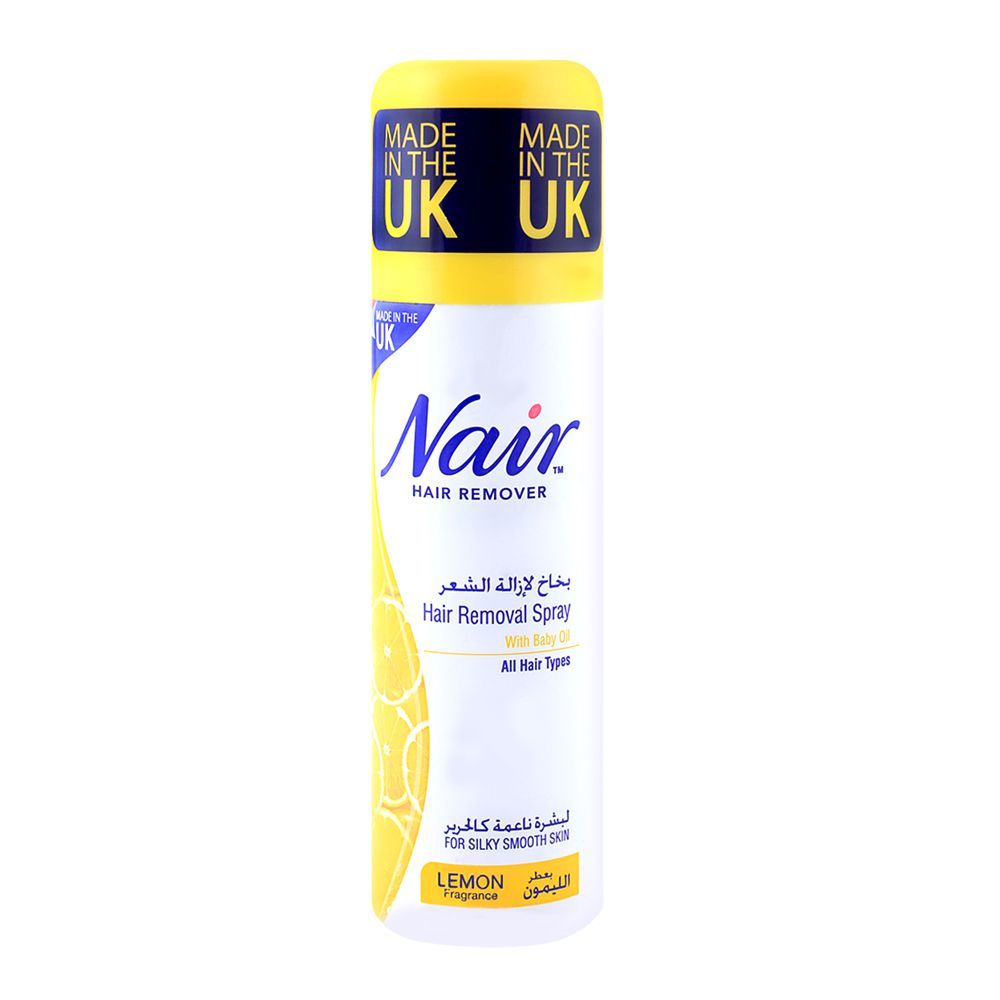 Nair Lemon Silky Smooth Skin Hair Removal Spray 200ml