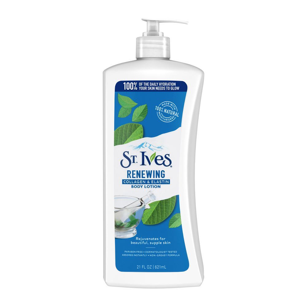 St. Ives Renewing Collagen & Elastin Body Lotion, Paraben Free,621ml