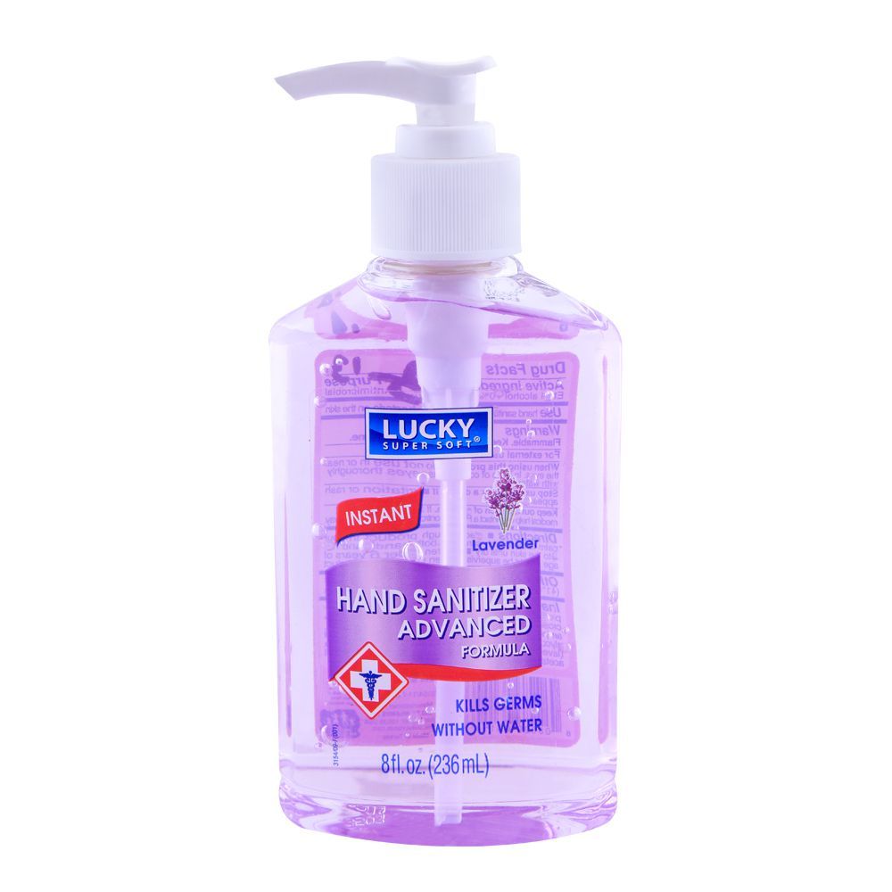 Lucky Instant Lavender Hand Sanitizer, Advanced Formula  236ml