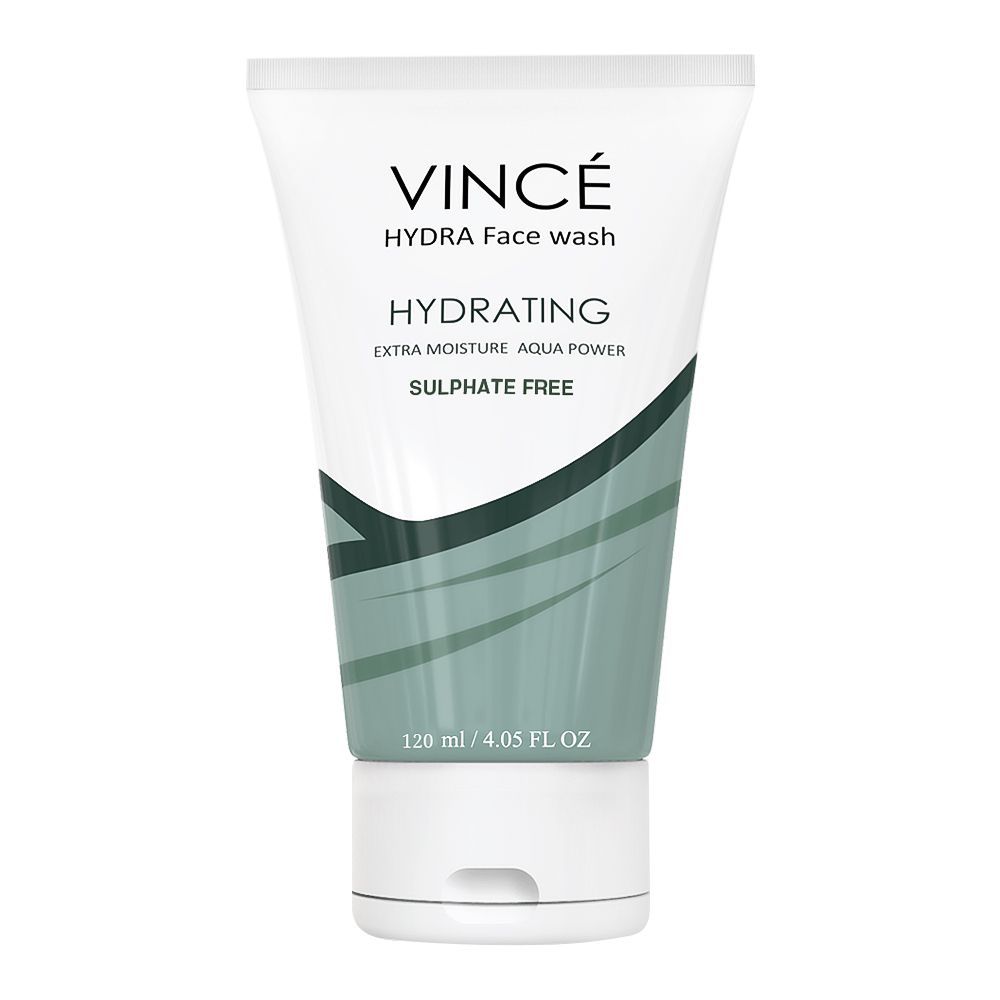 Vince Hydrating Sulphate Free Hydra Face Wash, Extra Moisture, 120ml