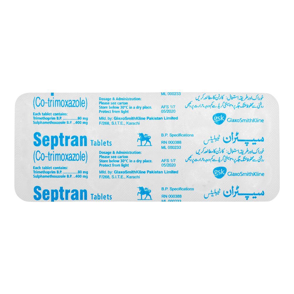 Spetran Inj Order GSK Septran Tablet, 1-Strip Online at Best Price in Pakistan ...