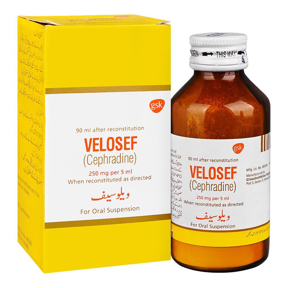 Velosef Suspension, (250mg/5ml) 90ml