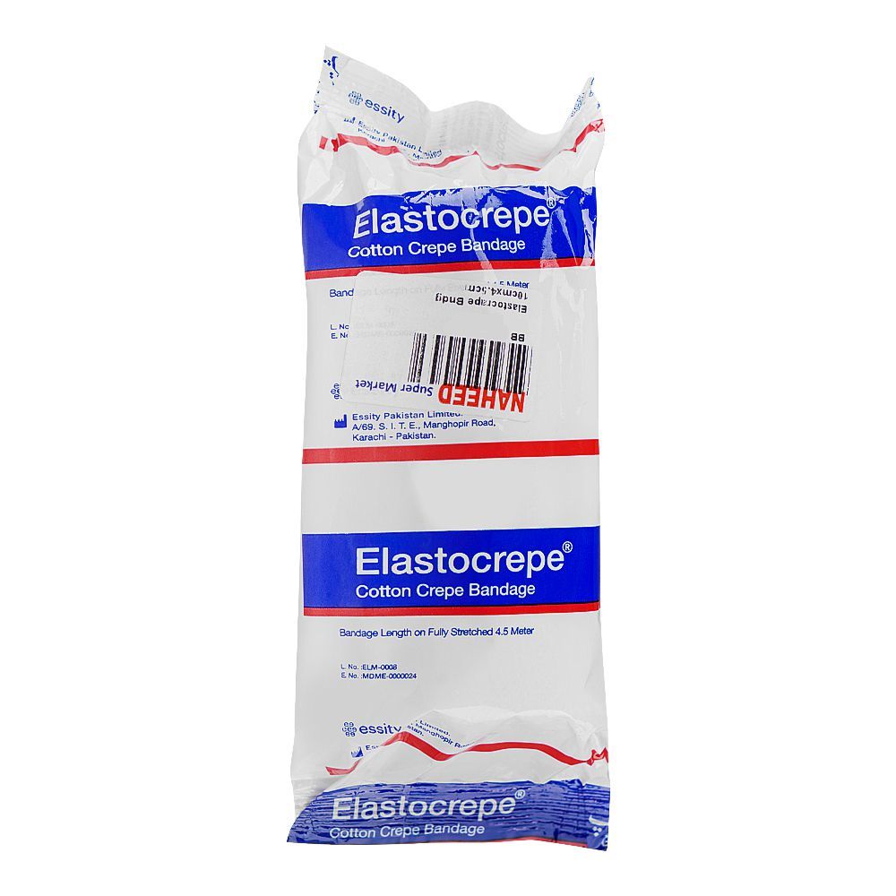 Elastocrape Cotton Crepe Bandages, 10cmx4.5cm