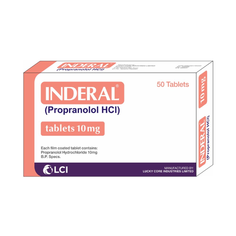 LCI Pharmaceuticals Inderal Tablet, 10mg, 50-Pack