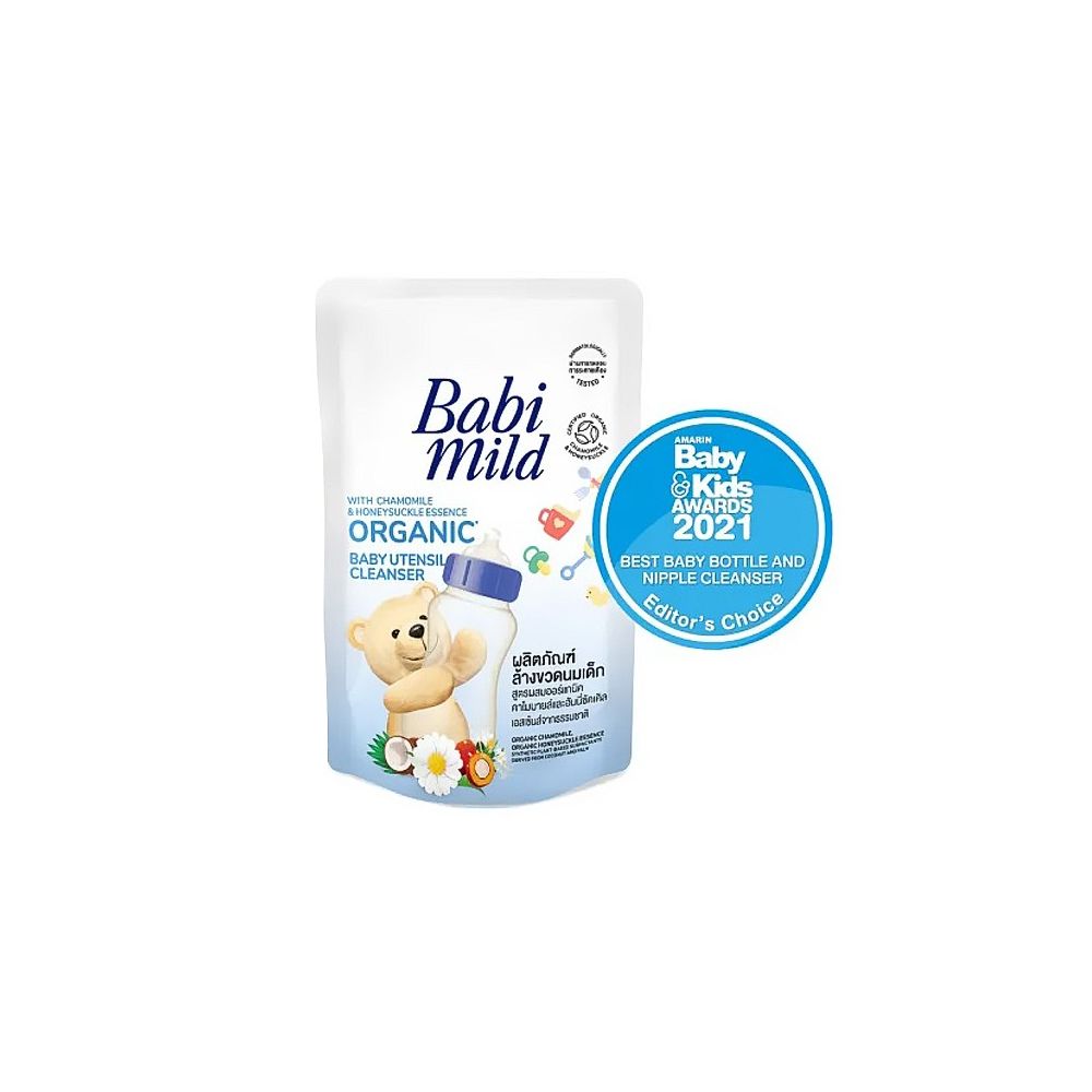 Babi Mild Organic Baby Utensil Cleanser, Pouch, 570ml