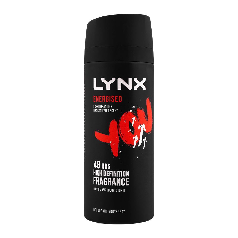 Lynx Energised Deodorant Body Spray, 150ml