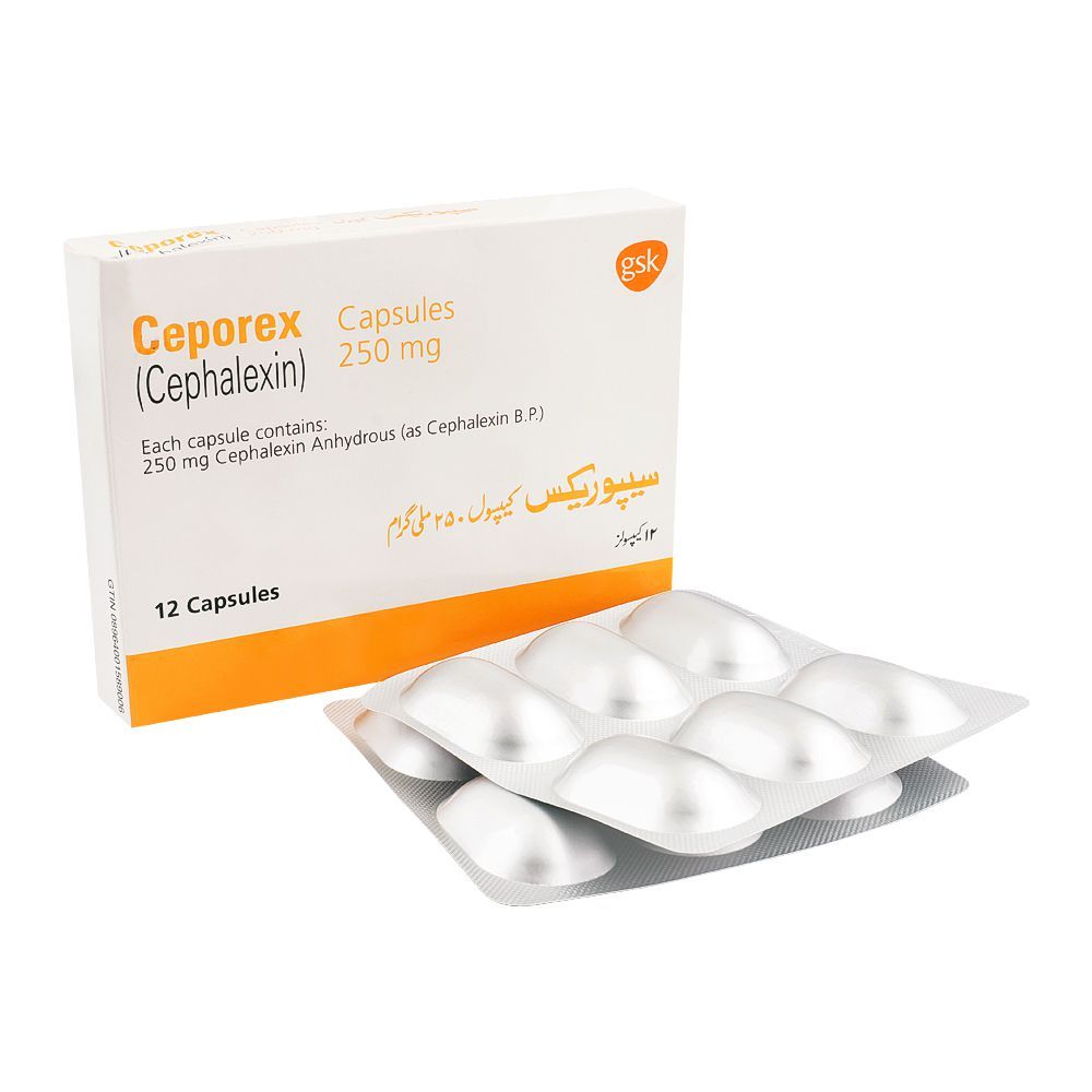 GSK Ceporex Capsule, 250mg, 12-Pack