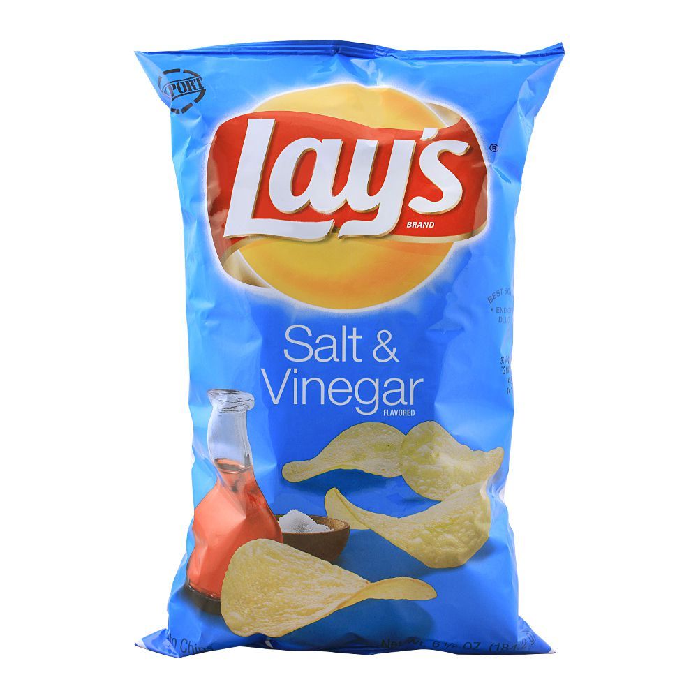 Lay's Salt & Vinegar Potato Chips (Imported), 184.2g/6.5oz