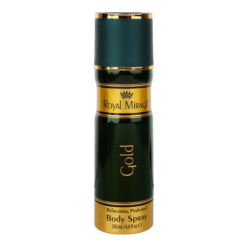 Royal Mirage Gold Refreshing Perfumed Body Spray, For Men & Women, 200ml