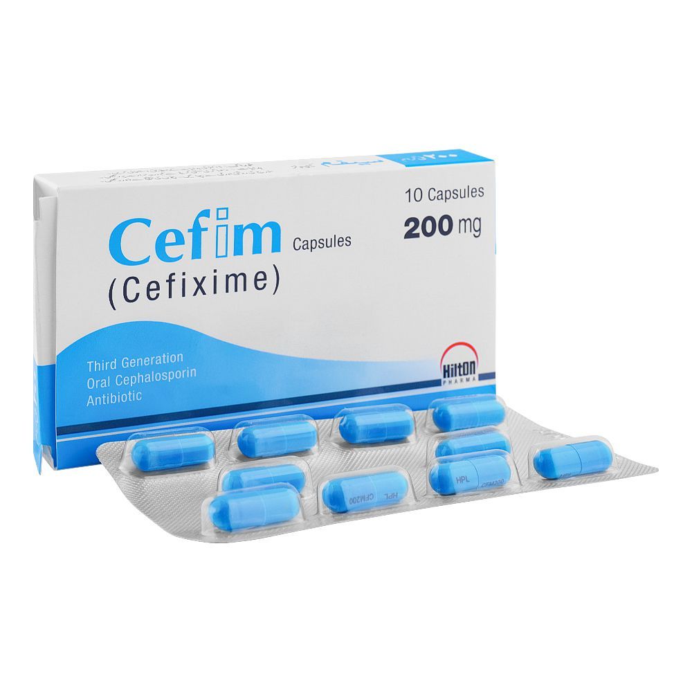 Hilton Pharma Cefim Capsule, 200mg, 10-Pack