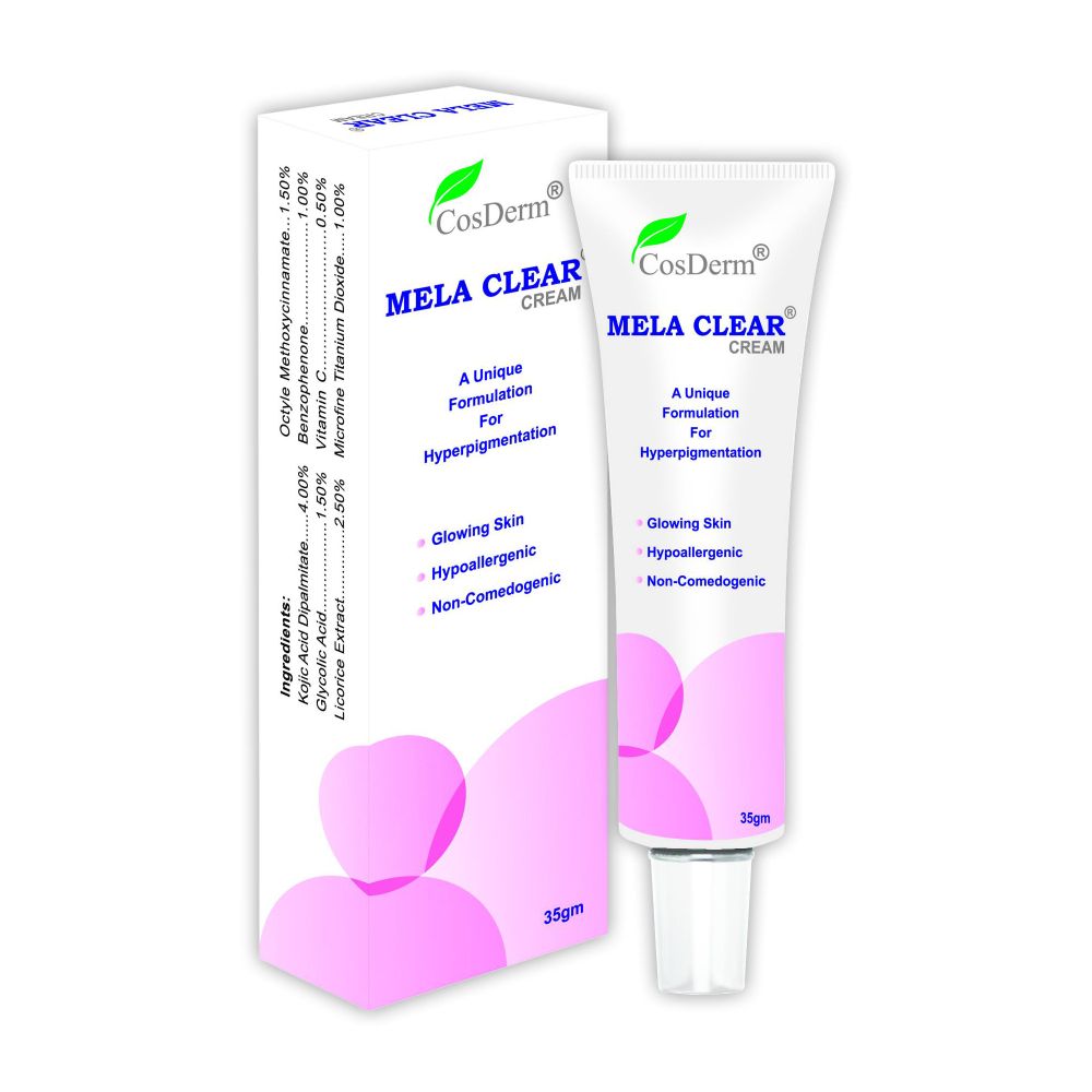 Mela Clear Cream, Non-Comedogenic, For Hyperpigmentation & Glowing Skin, 25g