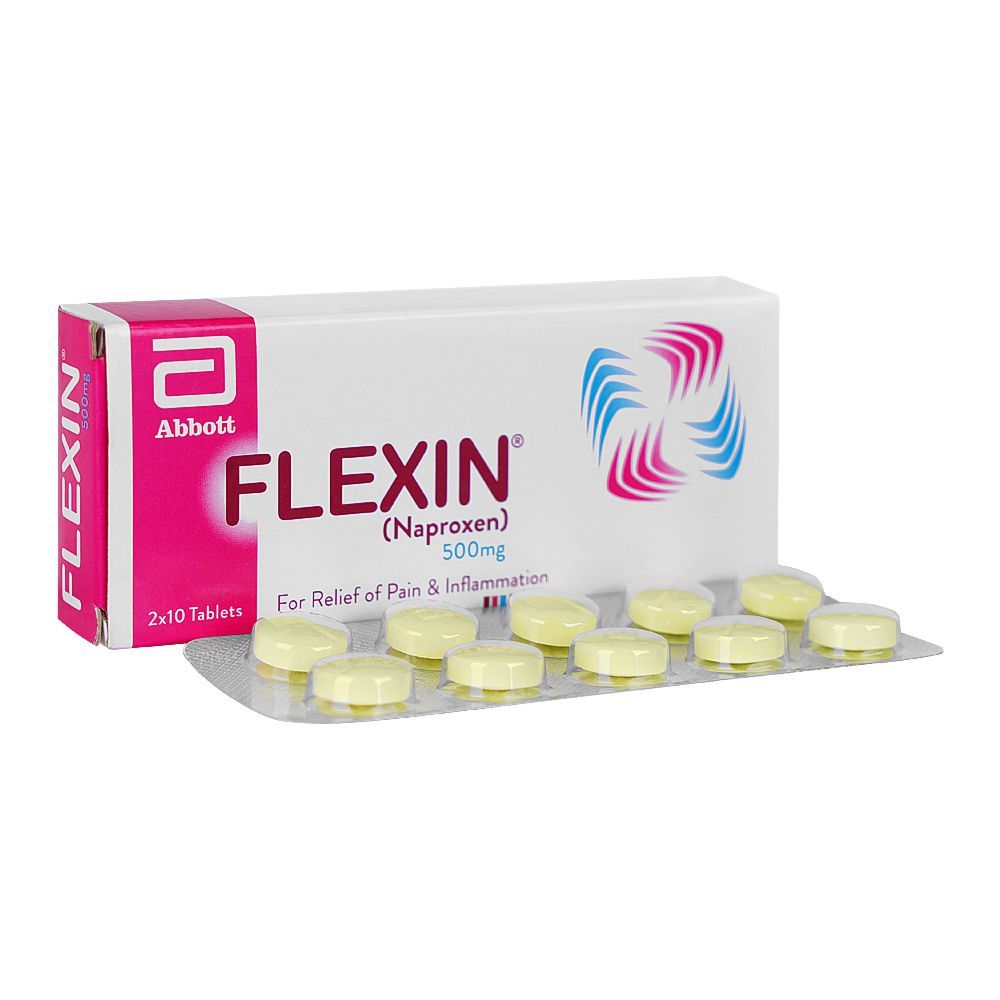 Flexin Tablets, 500mg, Strip (10 Tablets)