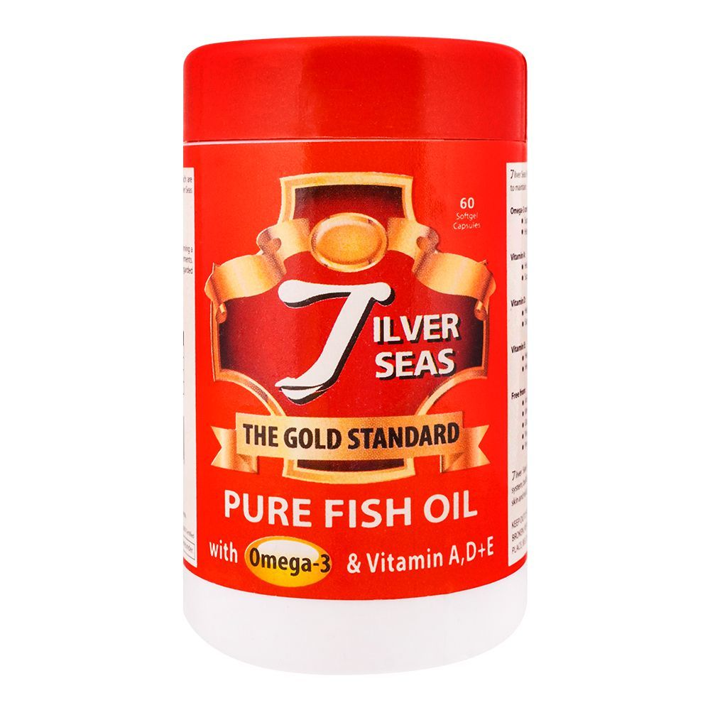 Zestech Sciences Silver Seas Pure Fish Oil Capsules, 60-Pack