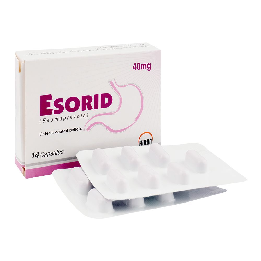 Hilton Pharma Esorid Tablet, 40mg, 14-Pack