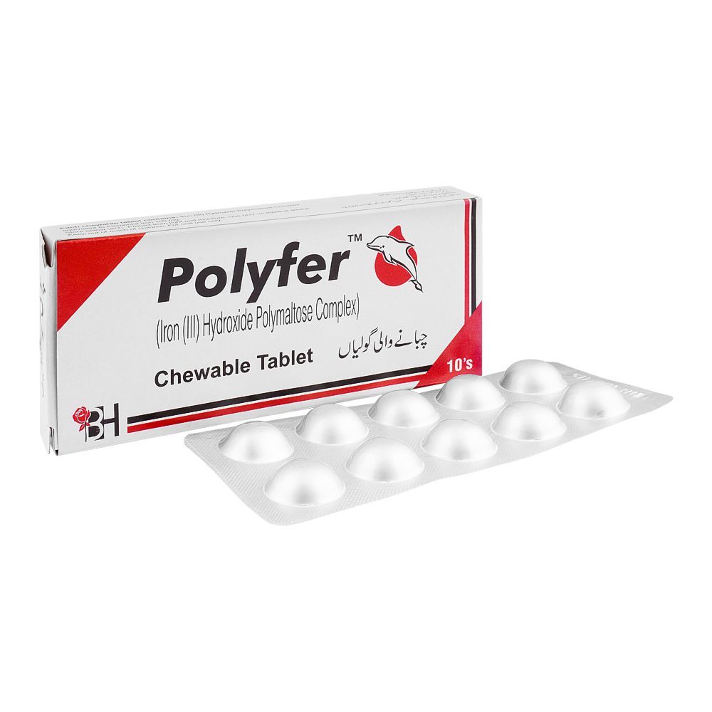 Barrett Hodgson Polyfer Chewable Tablet, 10-Pack