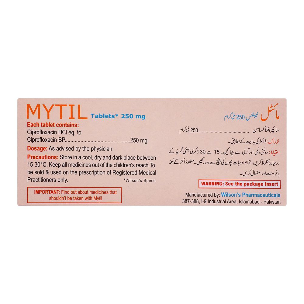 Buy Wilson's Pharmaceuticals Mytil Tablet, 250mg, 10-Pack Online at ...