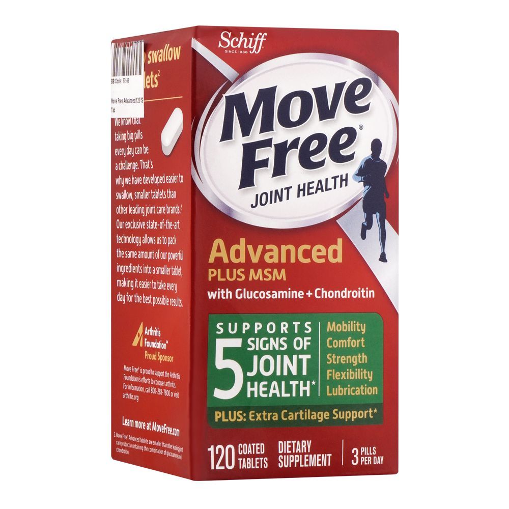 Schiff Move Free Advanced Tablet, 120-Pack
