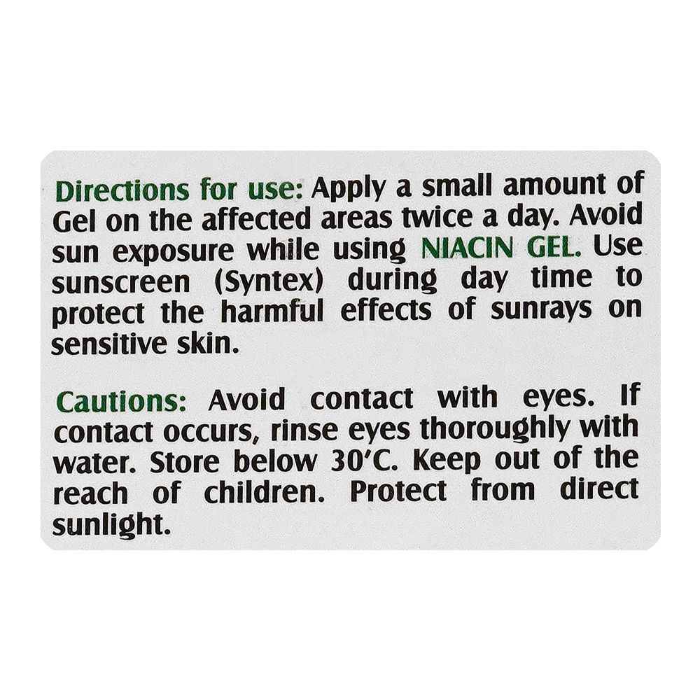 Syntax Grease Syntax Pharmaceuticals Niacin Gel, Oil Free, 30g