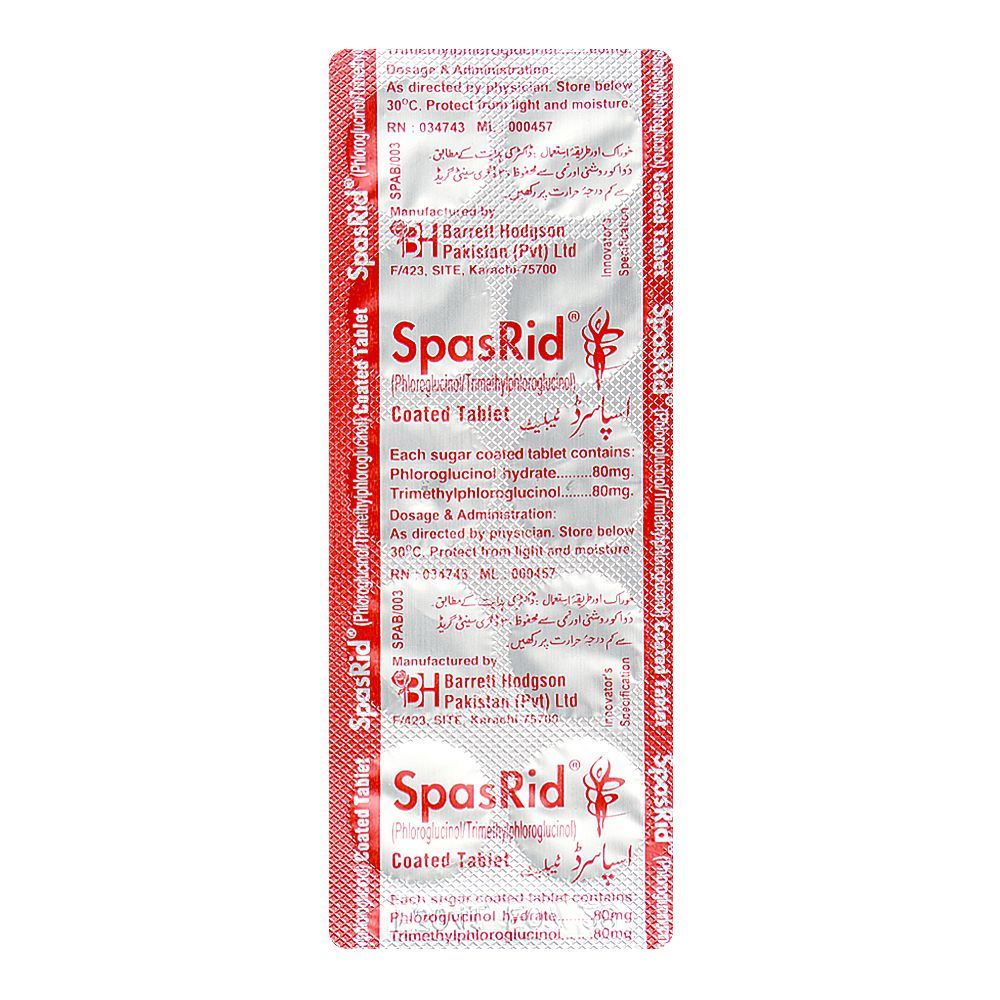 Barrett Hodgson Spasrid Tablet 1-Strip