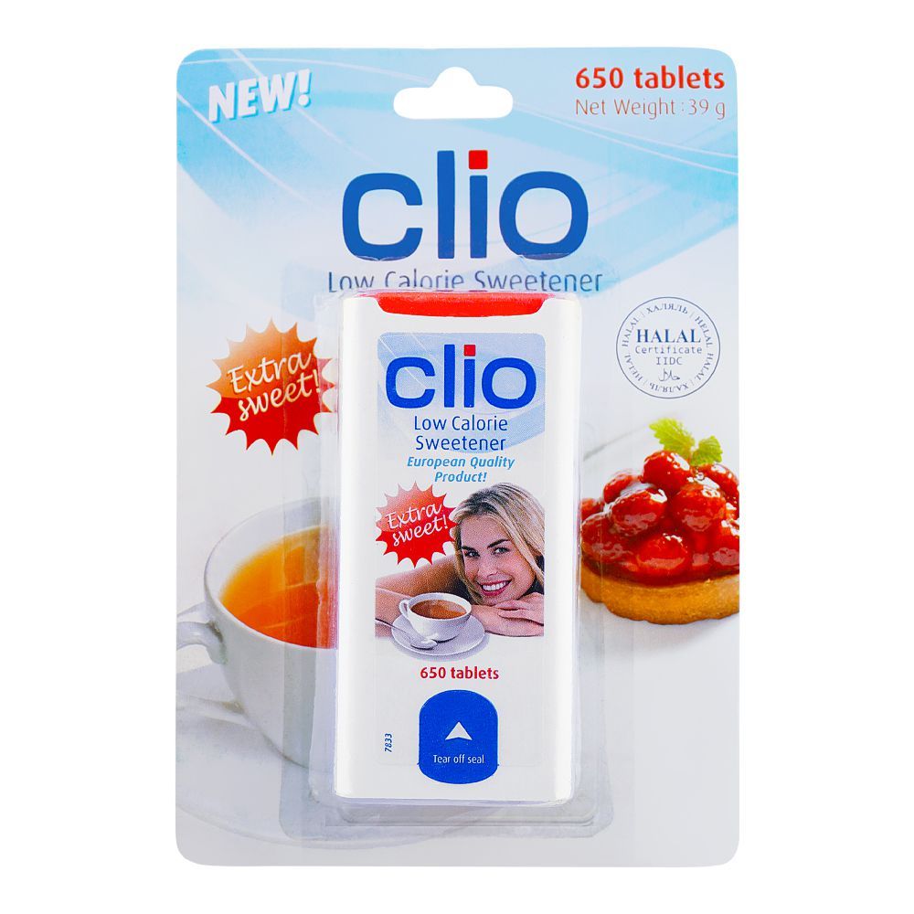 Clio Low Calorie Sweetener Tablet, 650-Pack