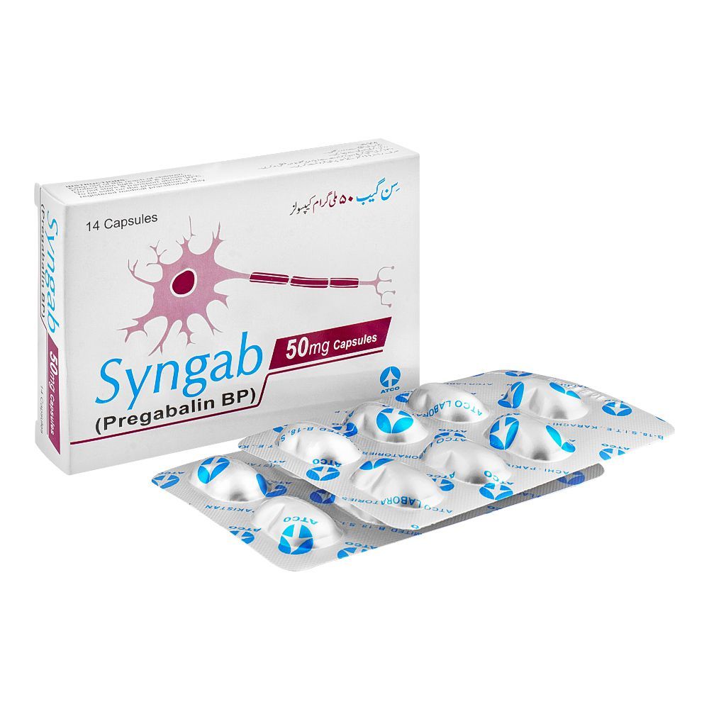 ATCO Laboratories Syngab Capsule, 50mg, 14-Pack