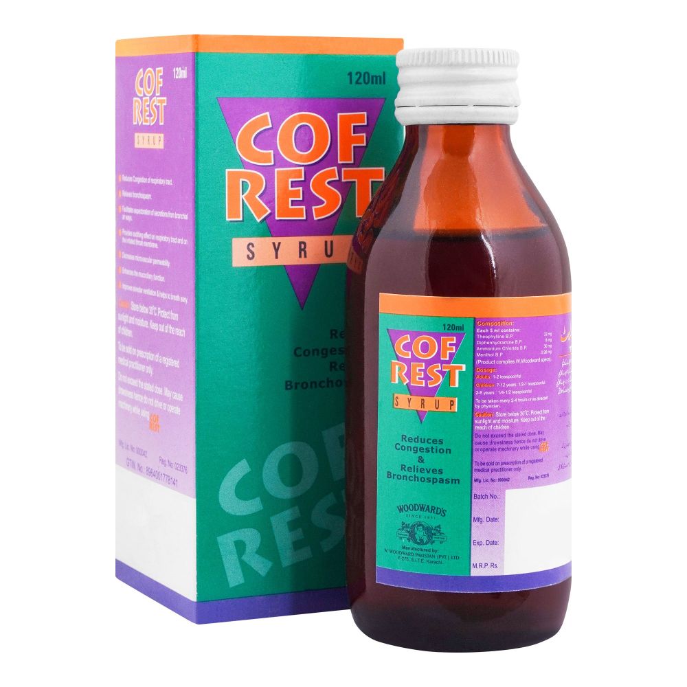 Woodward's Cofrest Syrup, 120ml