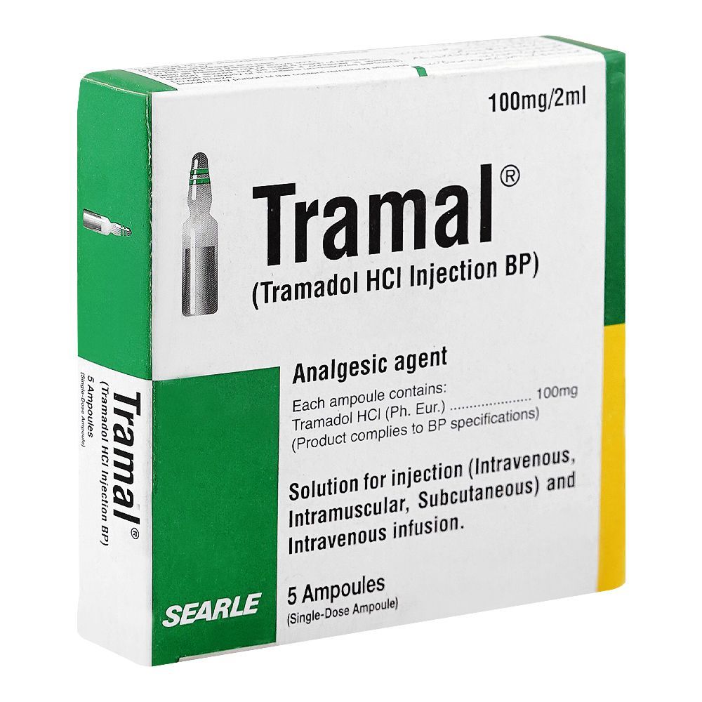 Tramal Instruments Searle Tramal Injection, 100mg, 5-Doses