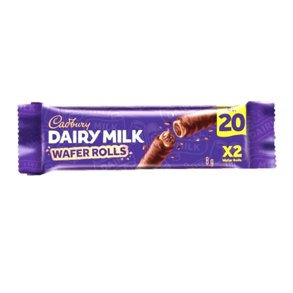 Cadbury Dairy Milk Wafer Rolls, 1-Pack, 8g